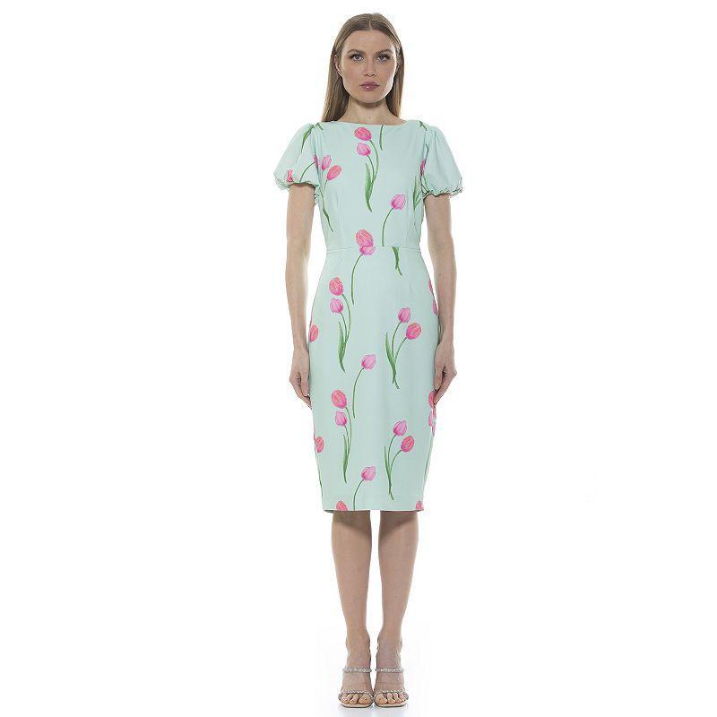 Womens ALEXIA ADMOR Odette Midi Sheath Dress Product Image