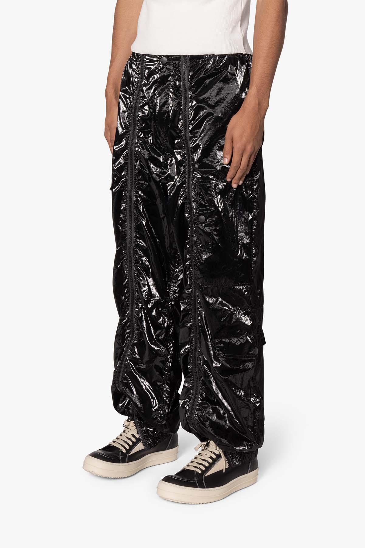 Ruffled Jogger Pants - Black Product Image