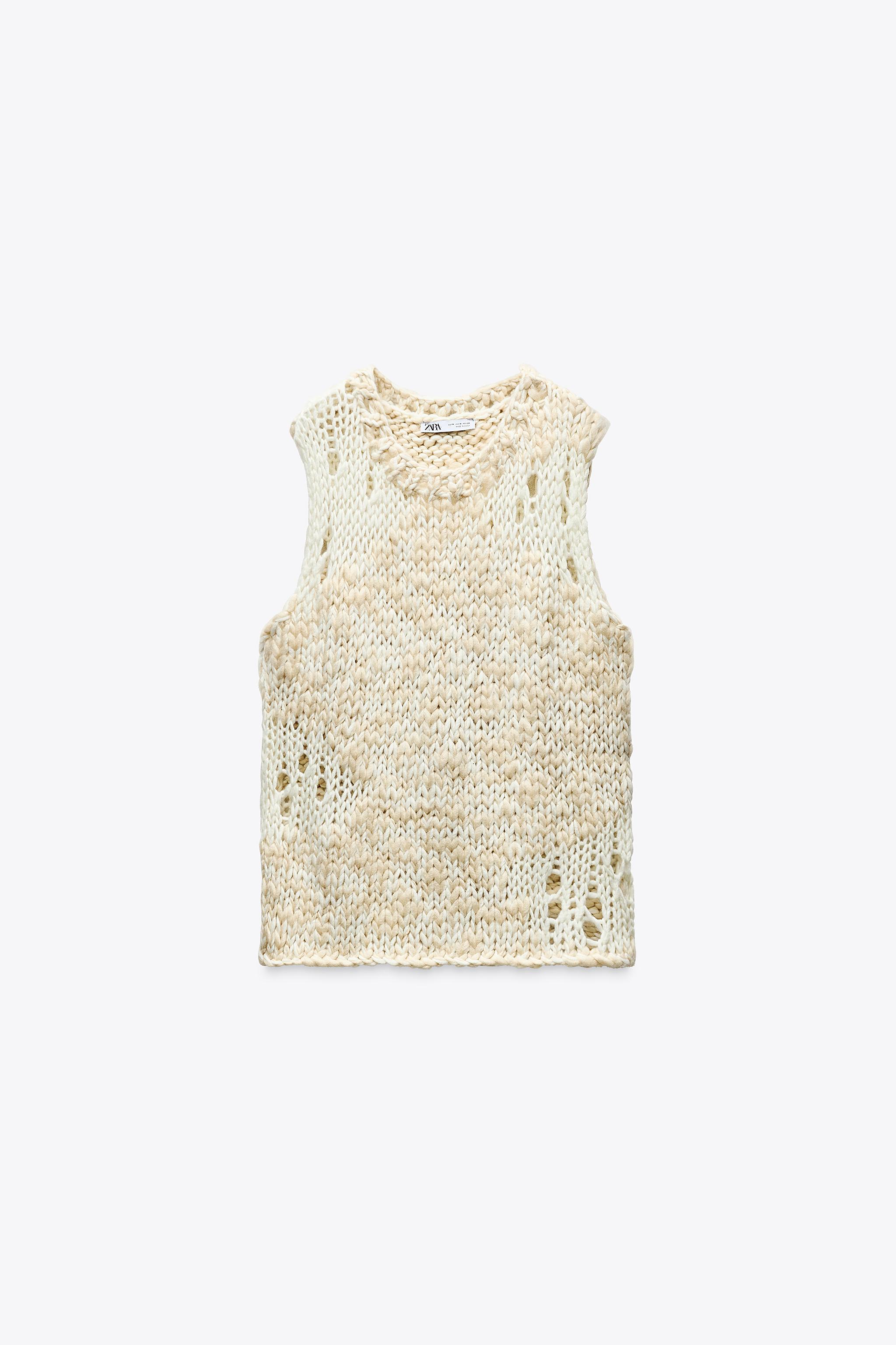 OVERSIZED KNIT SWEATER VEST Product Image