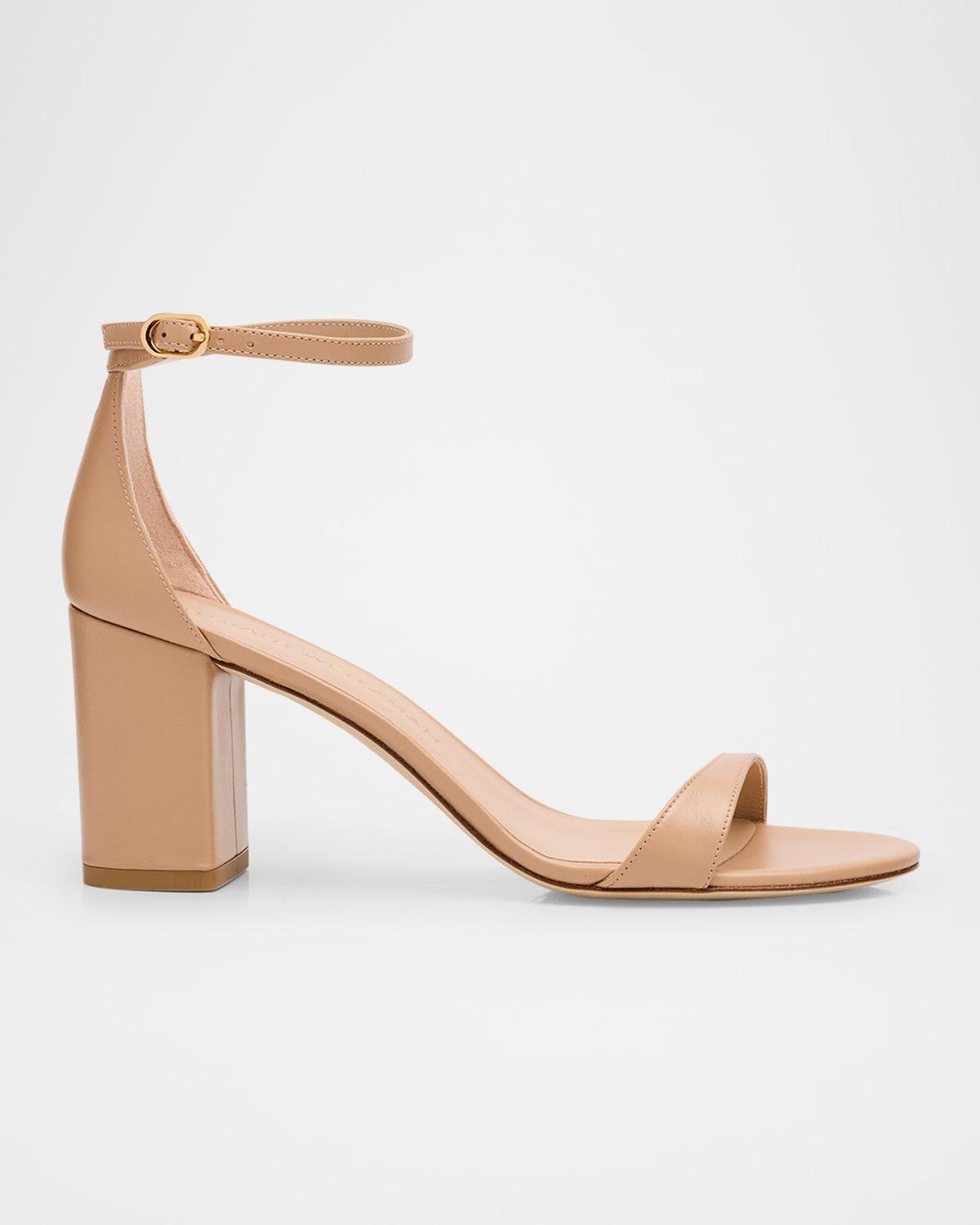 STUART WEITZMAN Nudistarc 75mm Block Sandals In Adobe Product Image