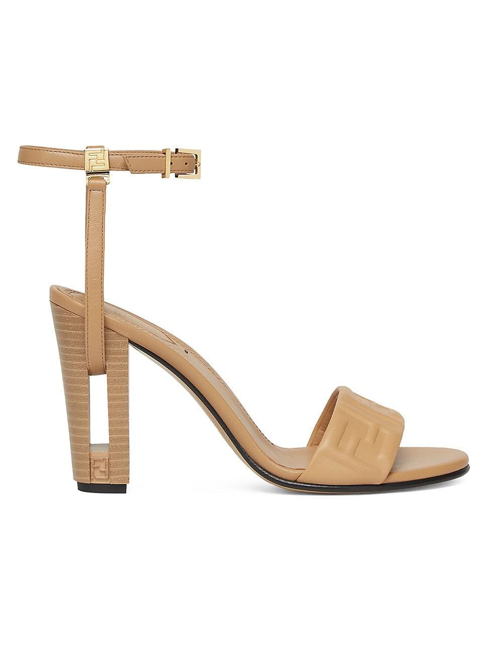 Womens Delfina 95MM Leather Sandals Product Image