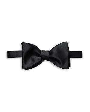 Black Silk Satin Ready-Tied Bow Tie Product Image