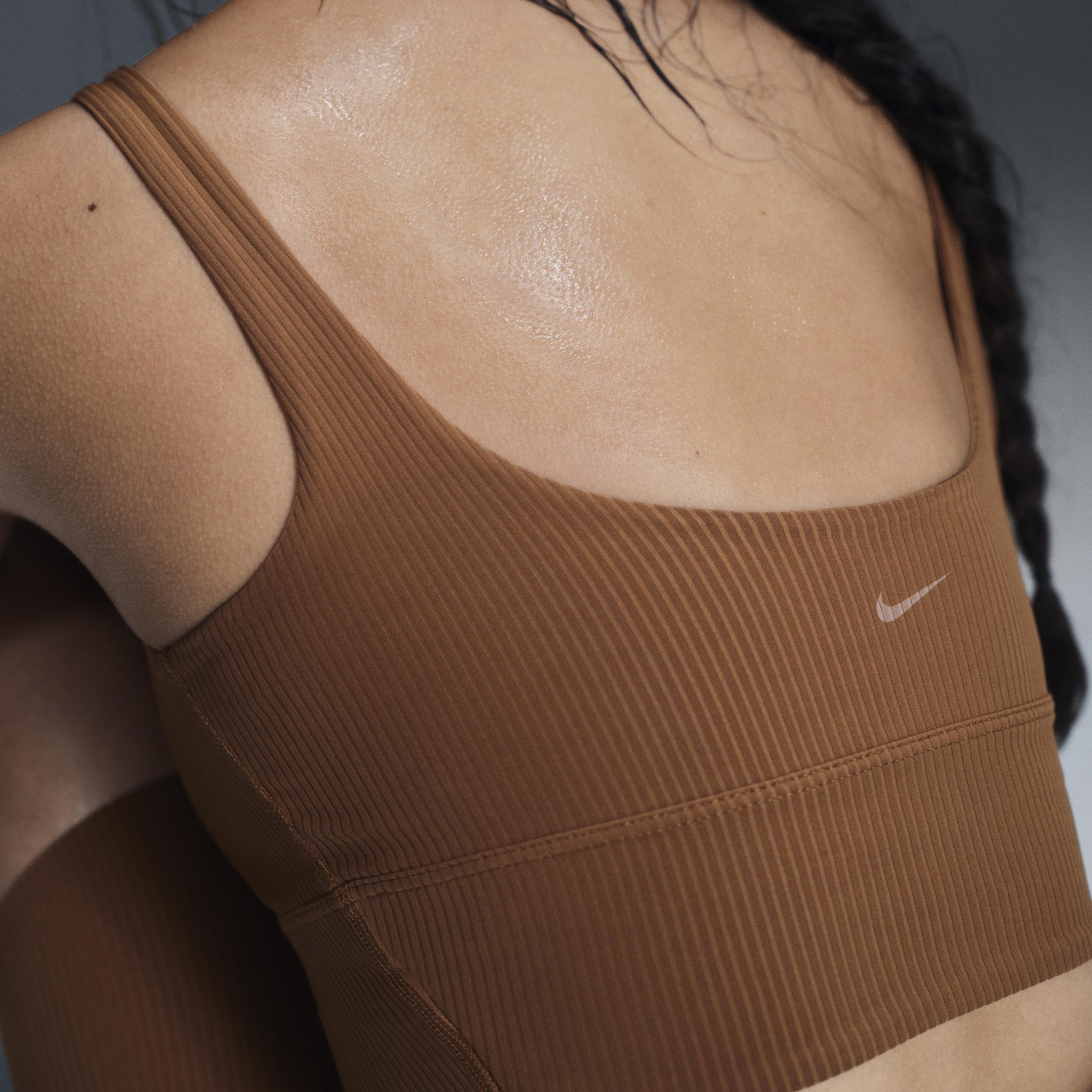 Nike Zenvy Rib Women's Light-Support Padded Longline Sports Bra Product Image