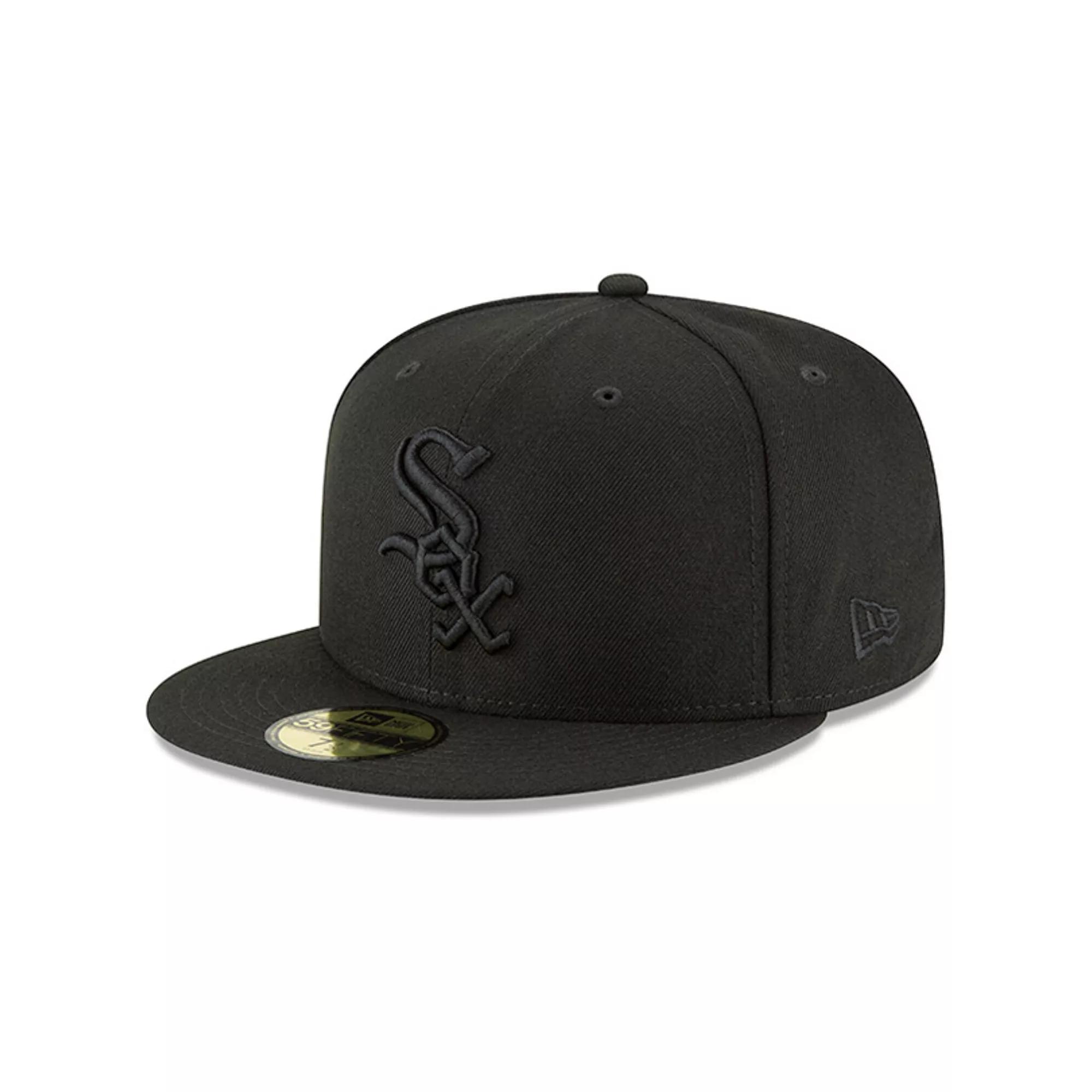 Men's New Era Black Chicago White Sox Primary Logo Basic 59FIFTY Fitted Hat, Size: 6 7/8 Product Image