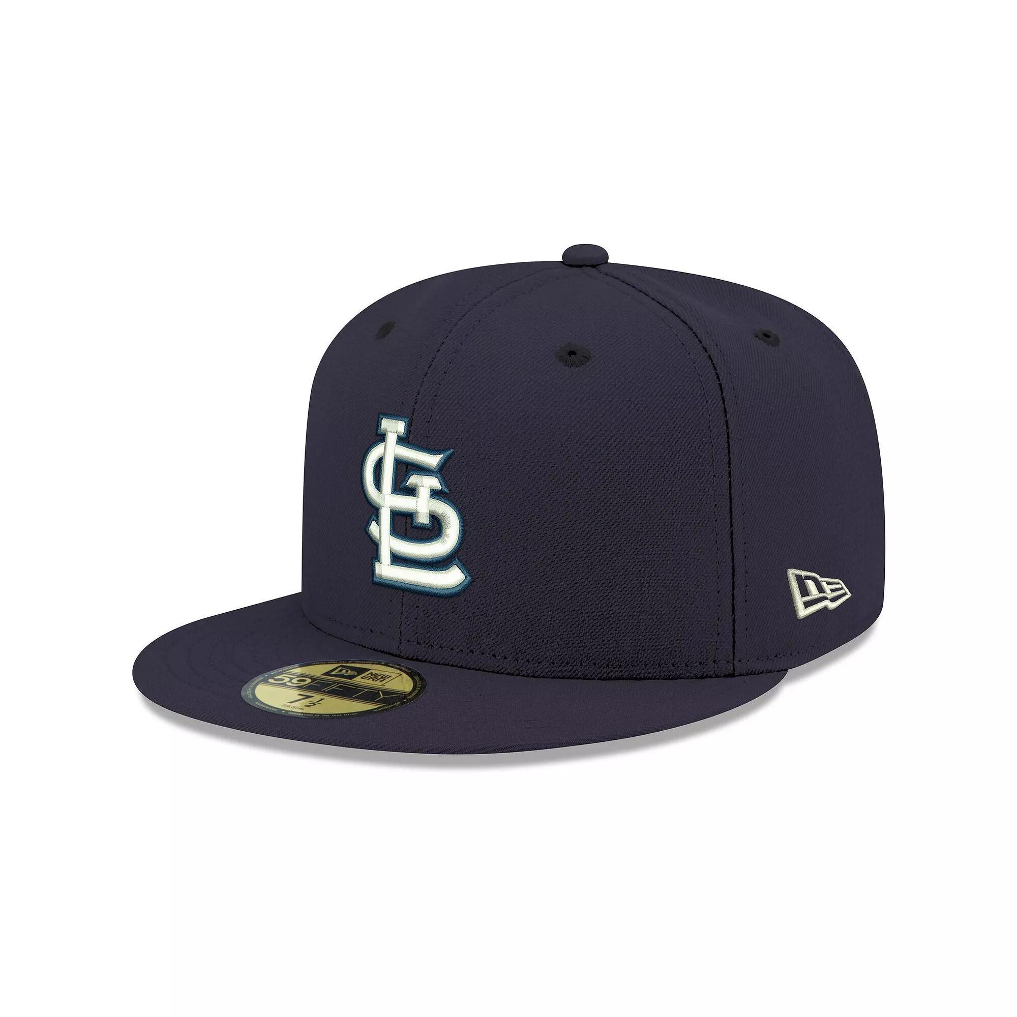 Men's New Era Cardinal St. Louis Cardinals Logo White 59FIFTY Fitted Hat,  Product Image