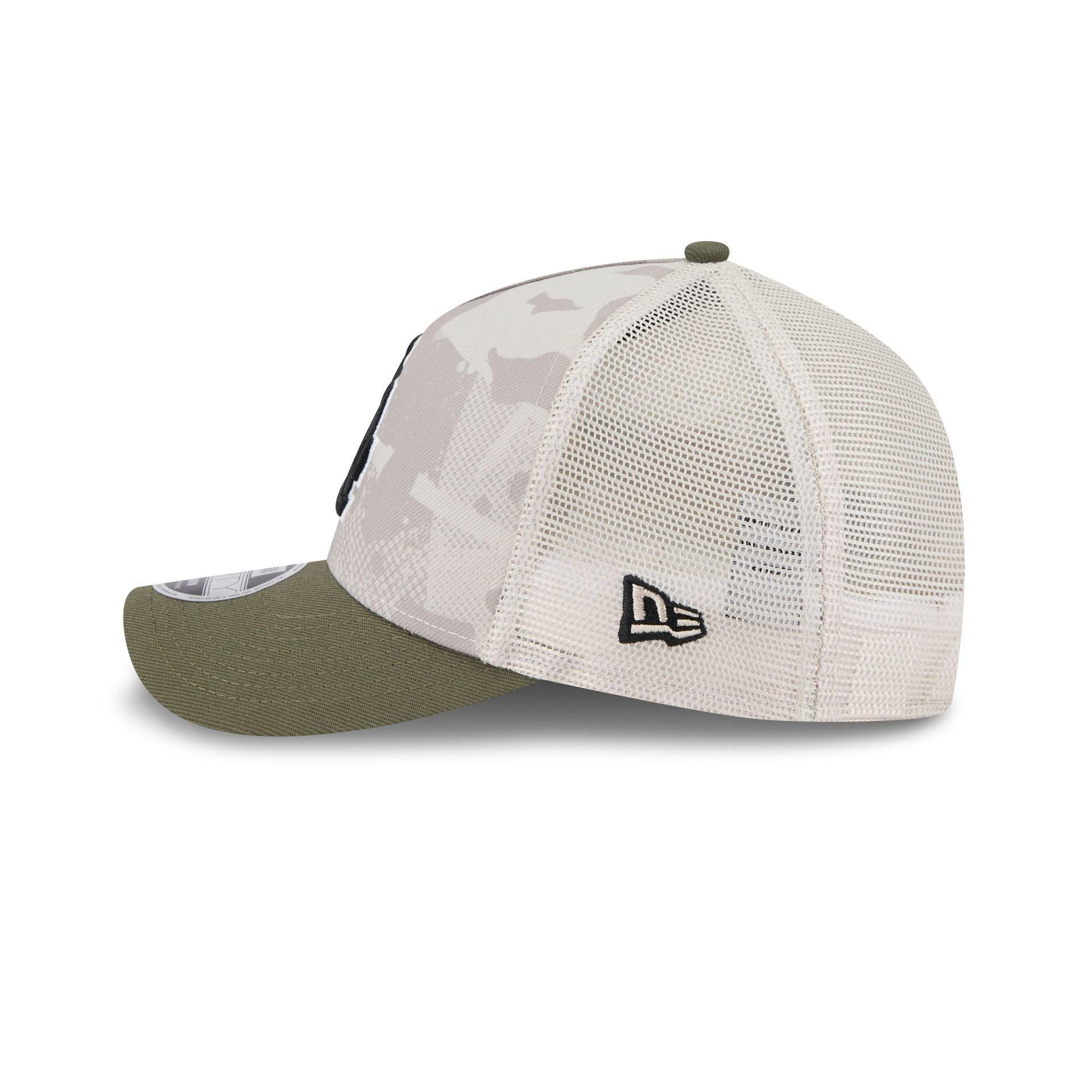Los Angeles Dodgers Armed Forces Day 2025 9FORTY M-Crown A-Frame Trucker Hat Male Product Image