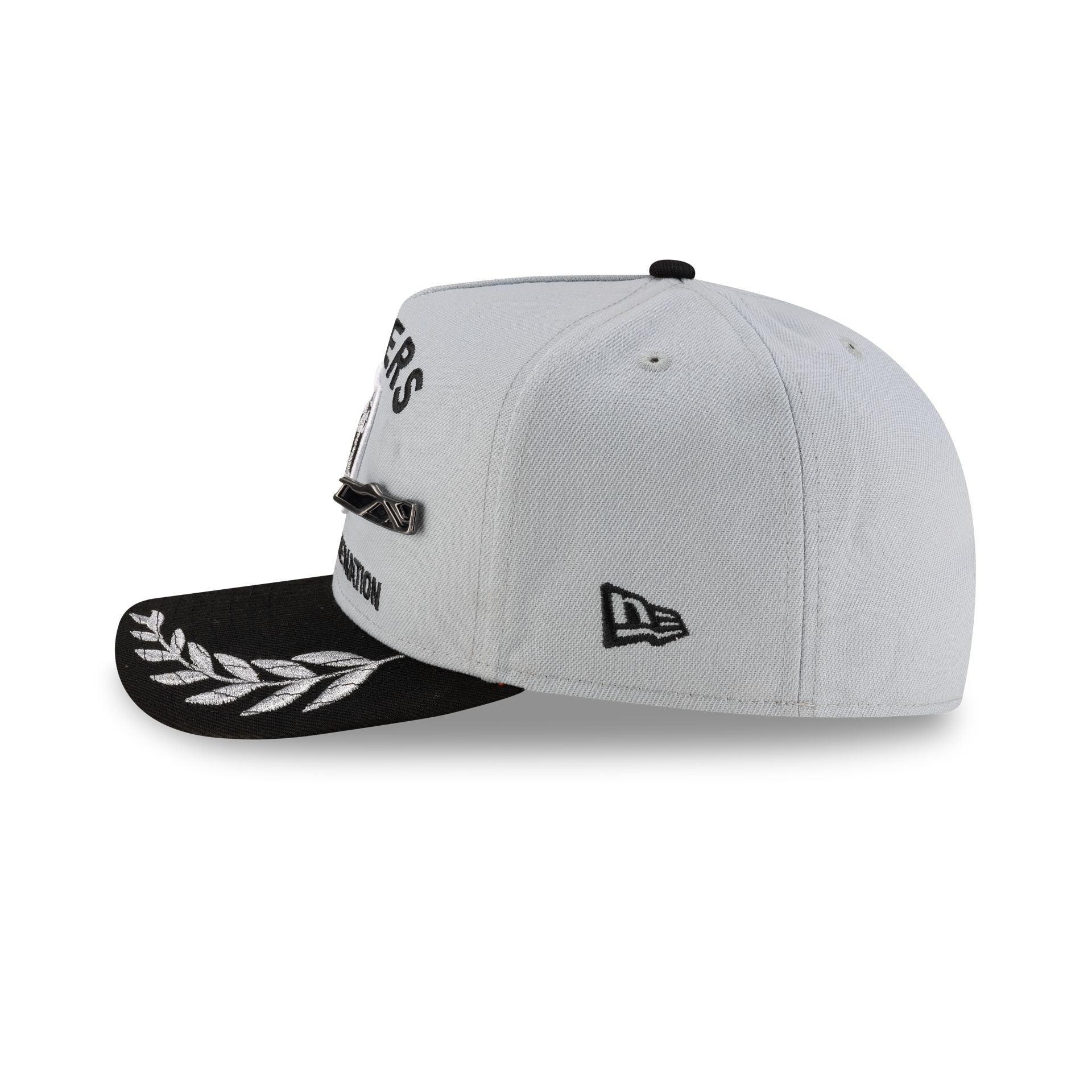 Las Vegas Raiders 2025 Draft Chrome White 59FIFTY A-Frame Fitted Hat Male Product Image