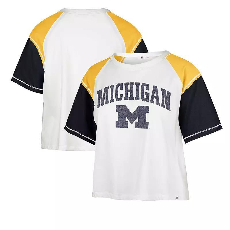 Womens 47 Michigan Wolverines Serenity Gia Cropped T-Shirt Product Image