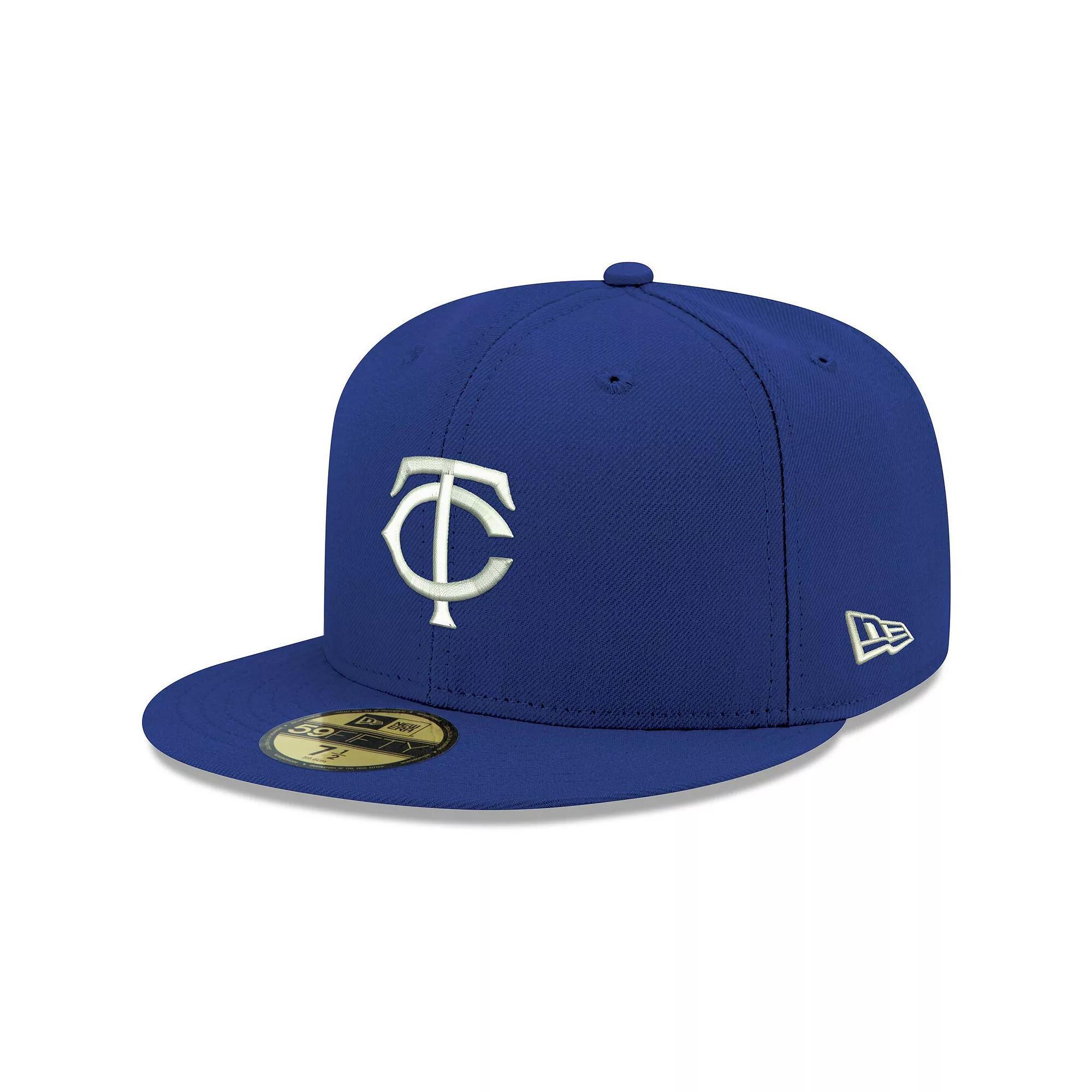 Men's New Era Navy Minnesota Twins White Logo 59FIFTY Fitted Hat,  Product Image
