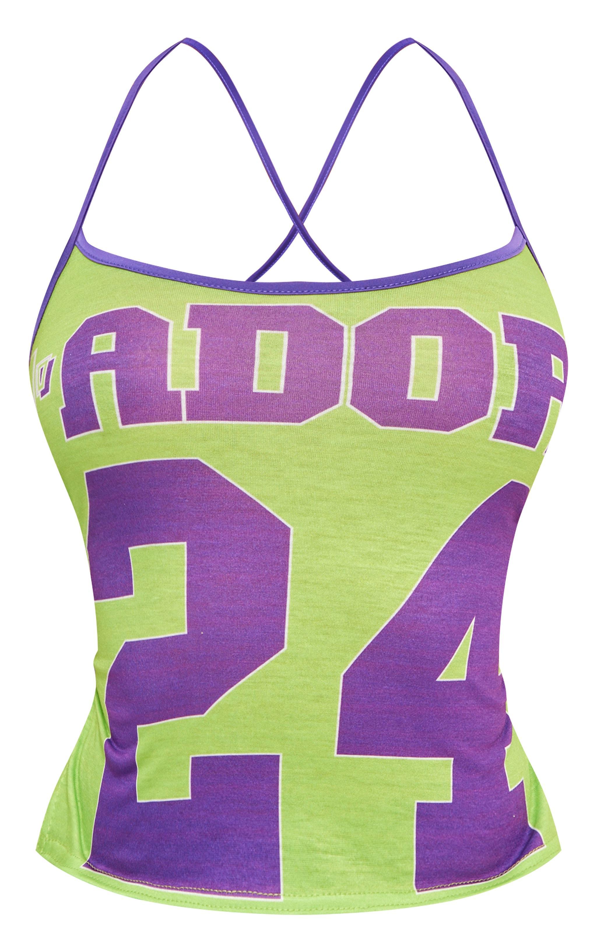 Green Adore Printed Long Cami Product Image