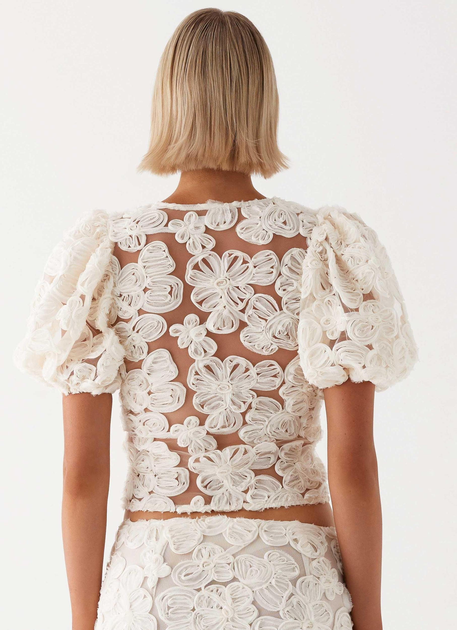 Orchid Breeze Top - Ivory Product Image