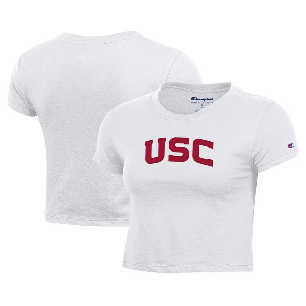 Women's Champion White USC Trojans Core Baby T-Shirt,  Product Image