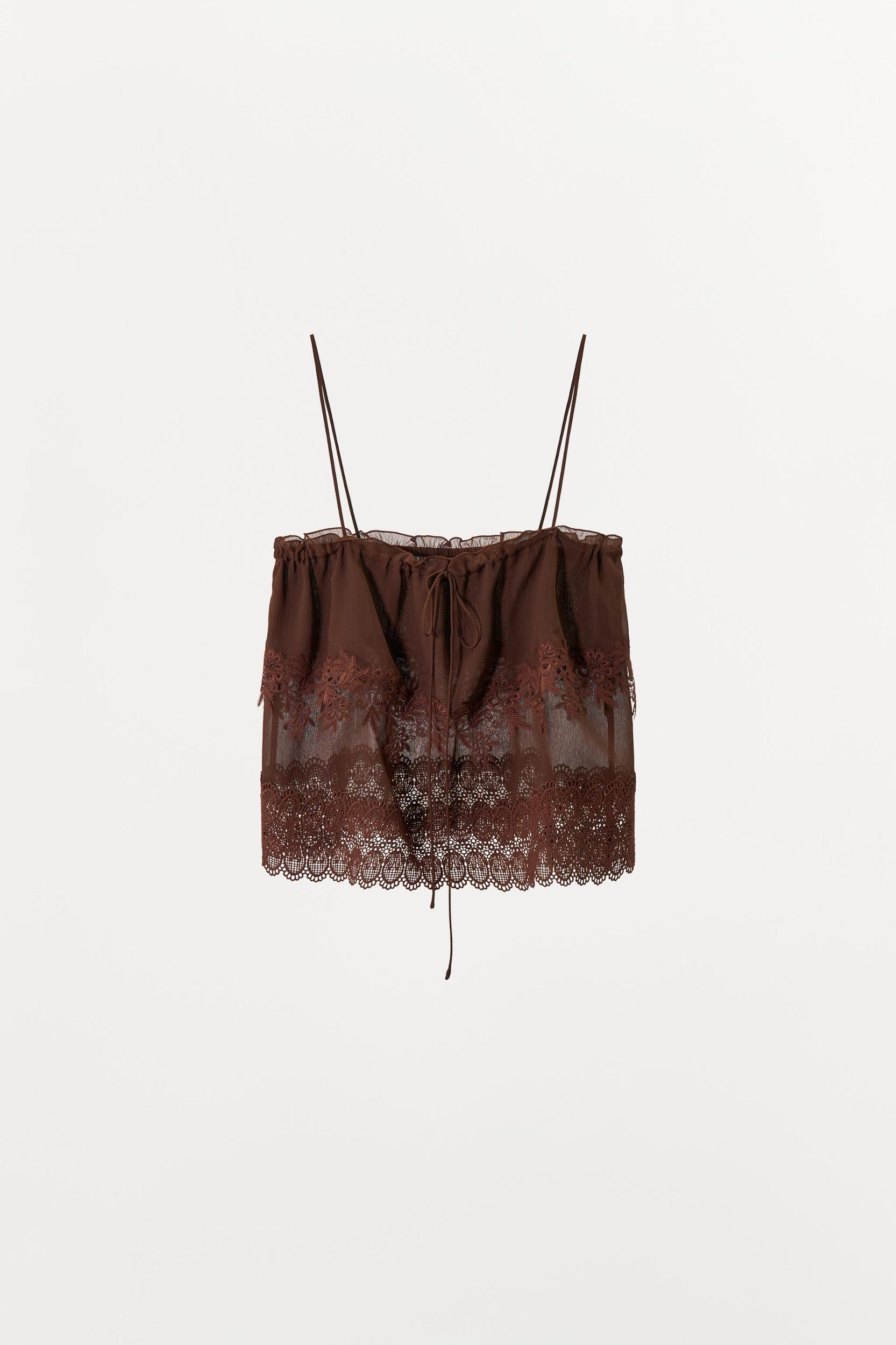 LACE STRAP TOP Product Image