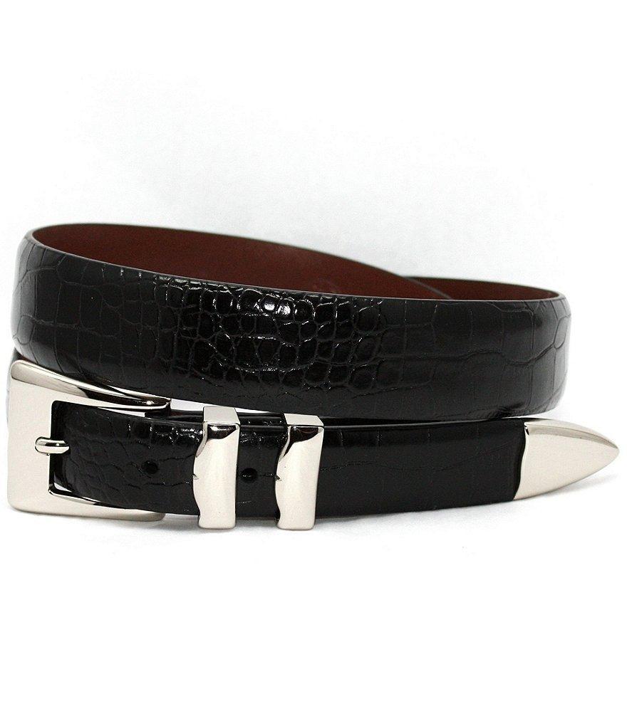 Torino Leather Company Italian Alligator Embossed Leather Belt Product Image