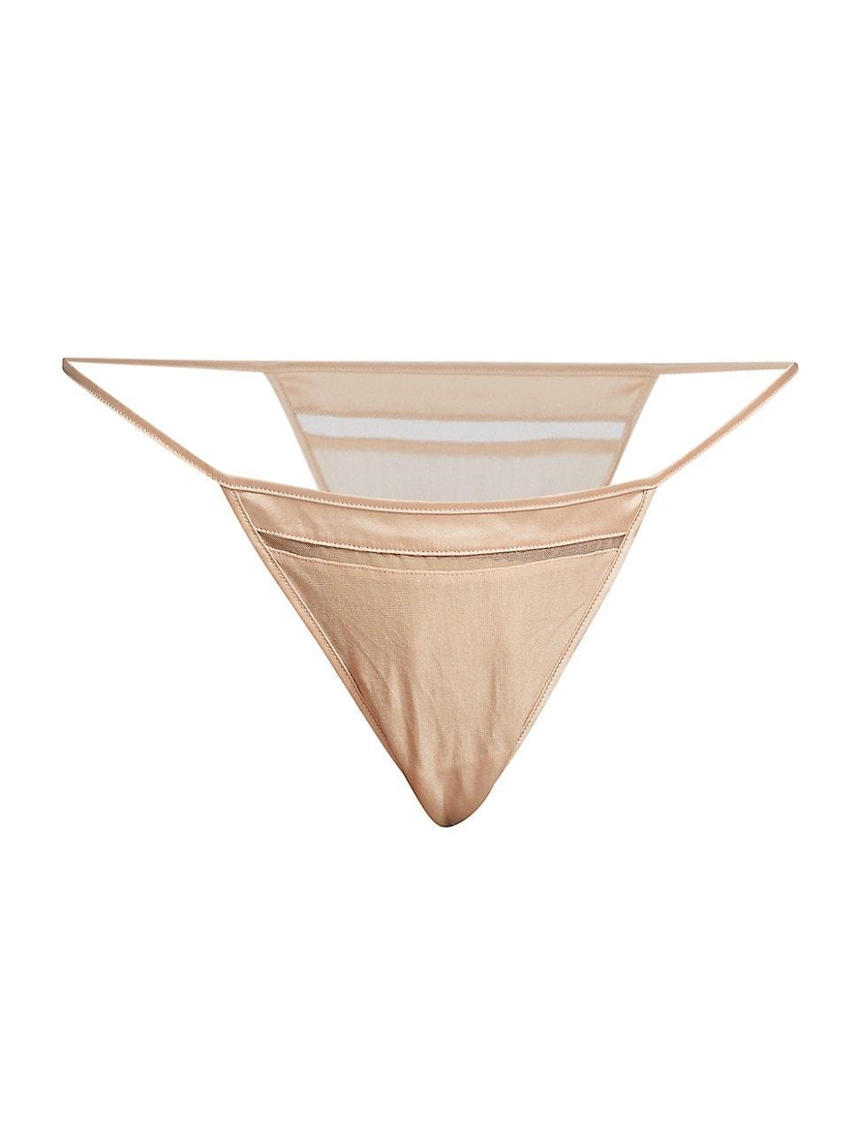 Intime Mesh-Inset Thong Product Image