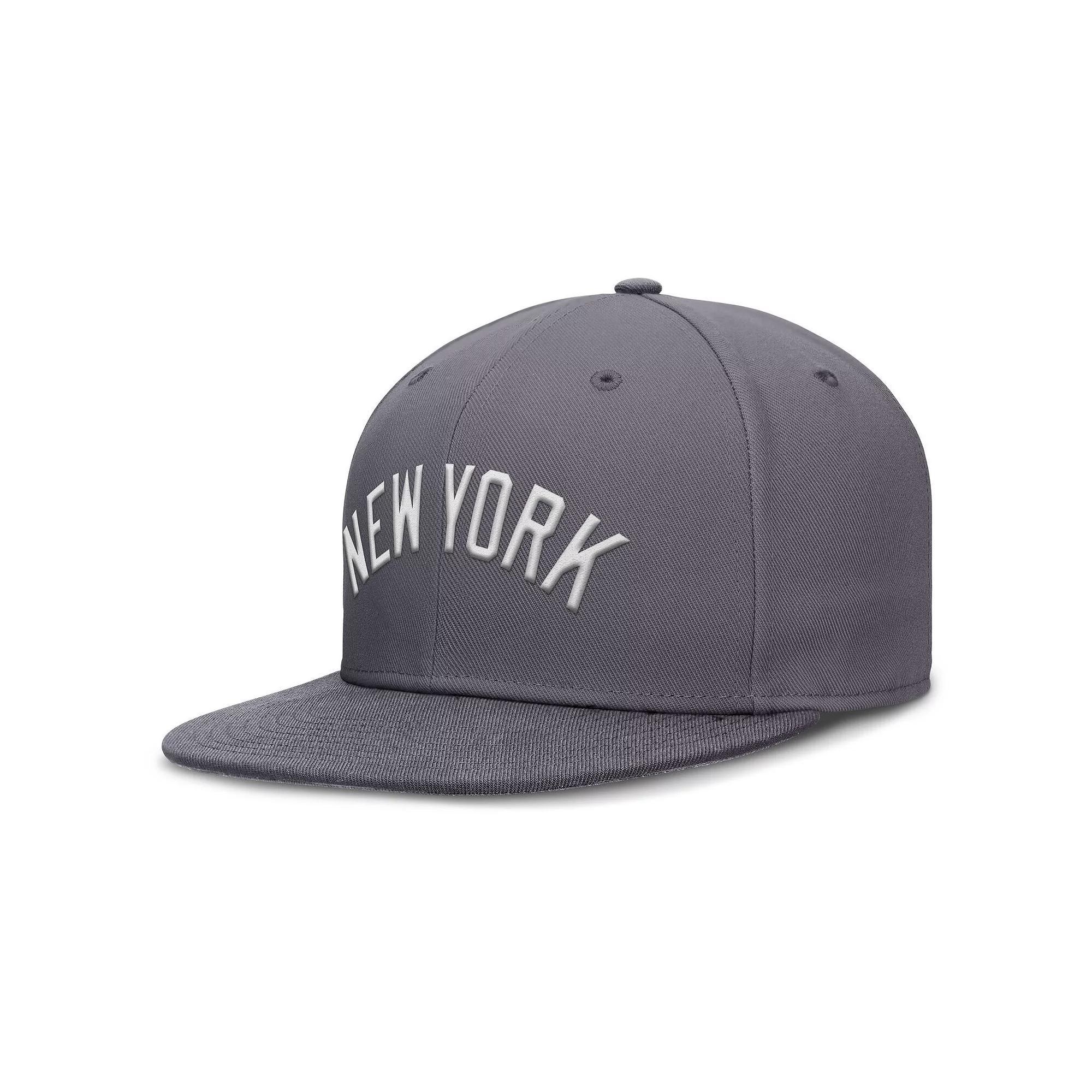 Men's Nike Gray New York Yankees Performance True Fitted Hat, Size: 7 3/4, Grey Product Image