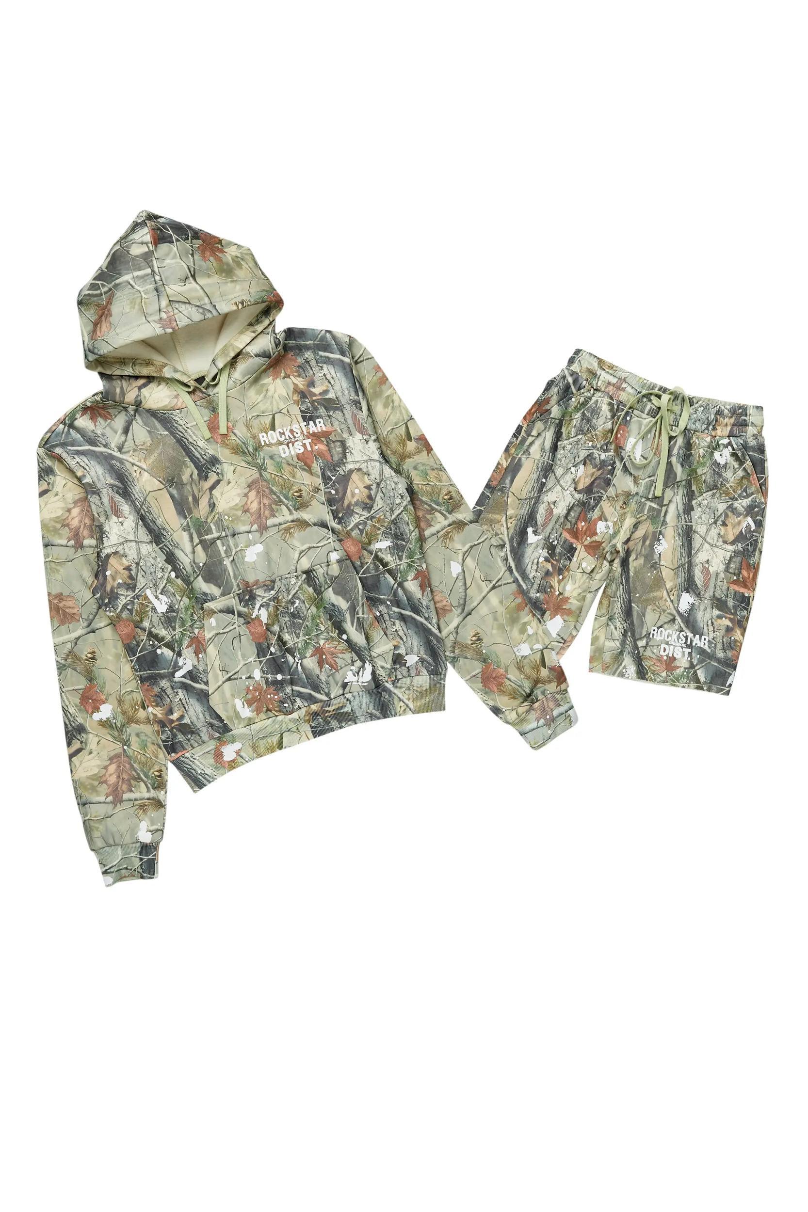 Just Between Us Tree Camo Short Set Female Product Image