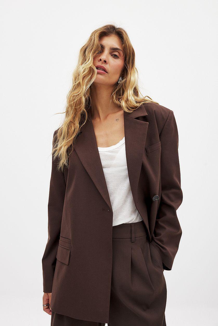 Regular Blazer With Overlap Product Image