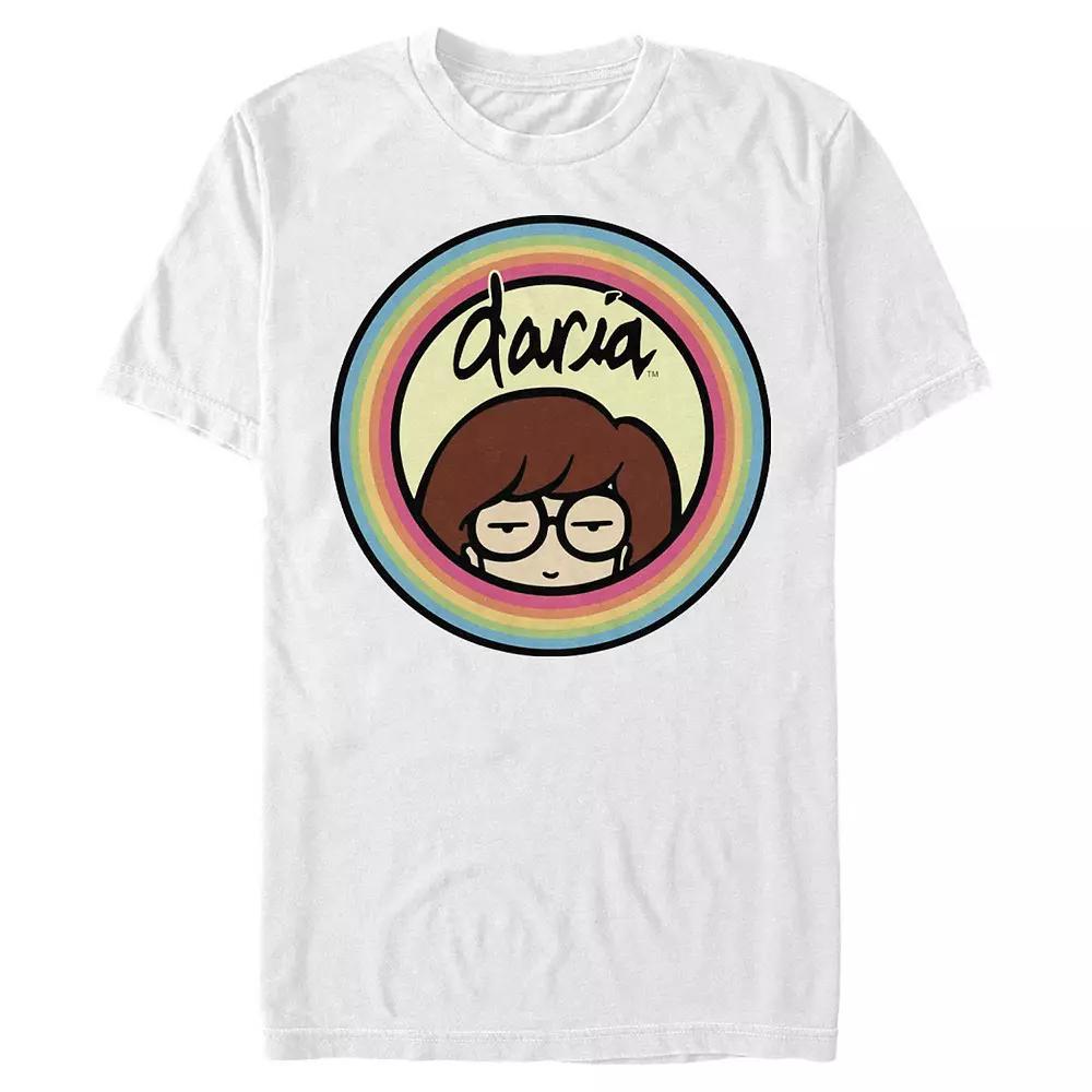 Men's Daria Logo Stamp Graphic Tee, Size: Large, White Product Image