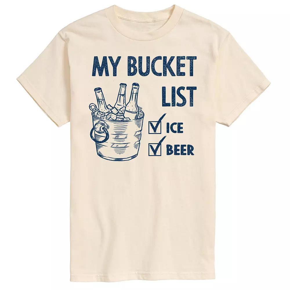 Men's Bucket List Tee, Size: Large, Beige Product Image