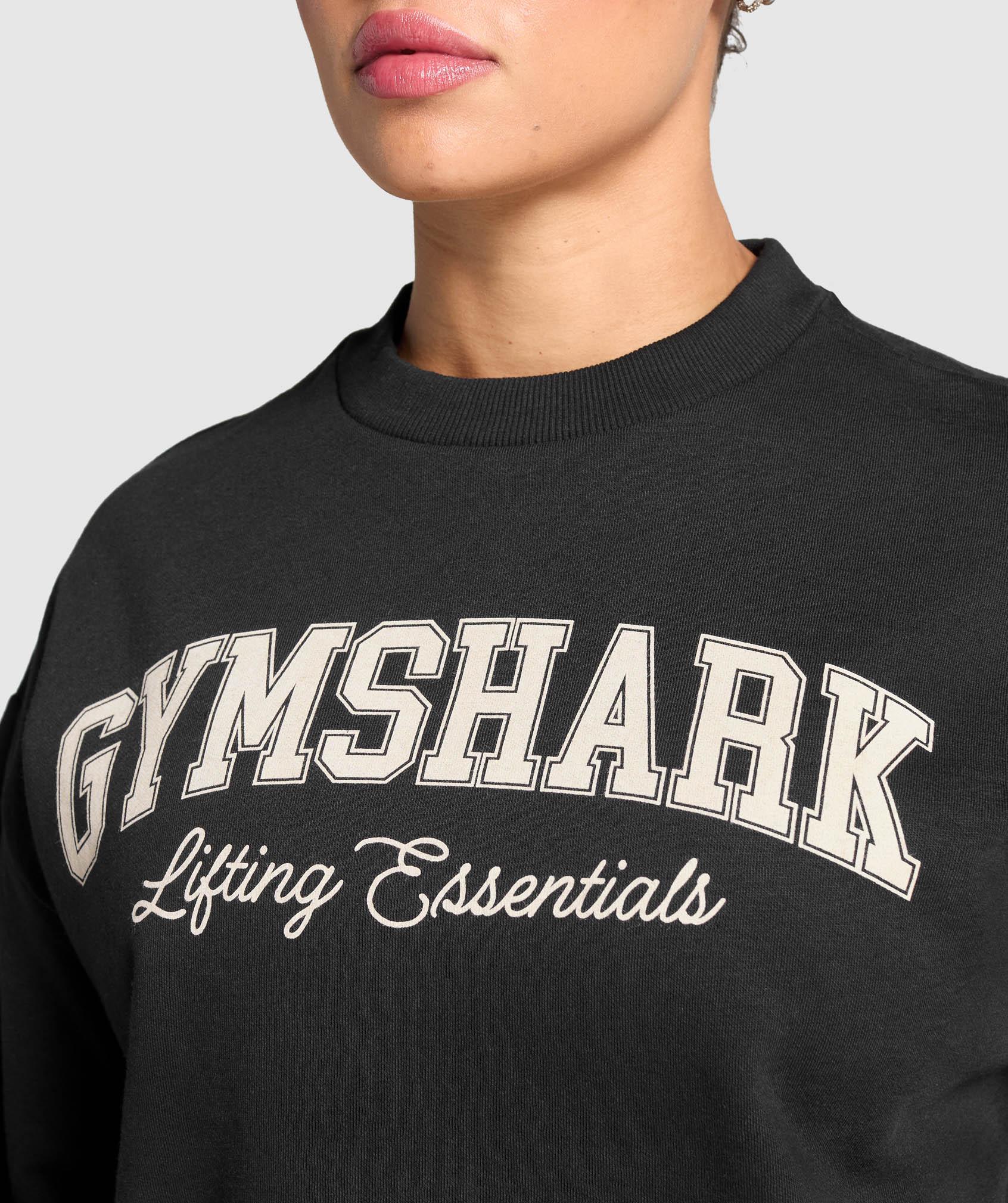 Lifting Essentials Graphic Brushed Oversized Sweatshirt Product Image