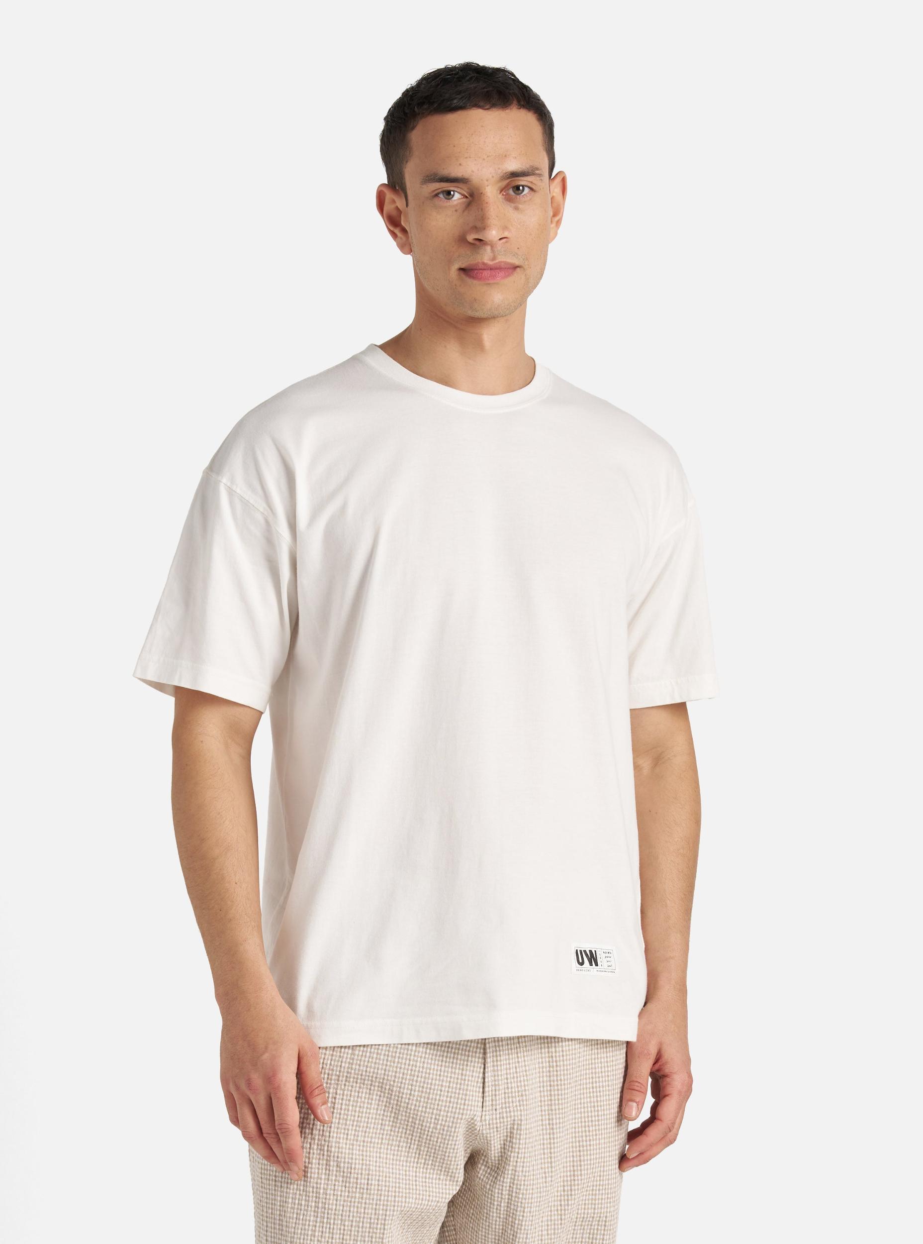 Ecru Single Jersey Loose Tee Product Image