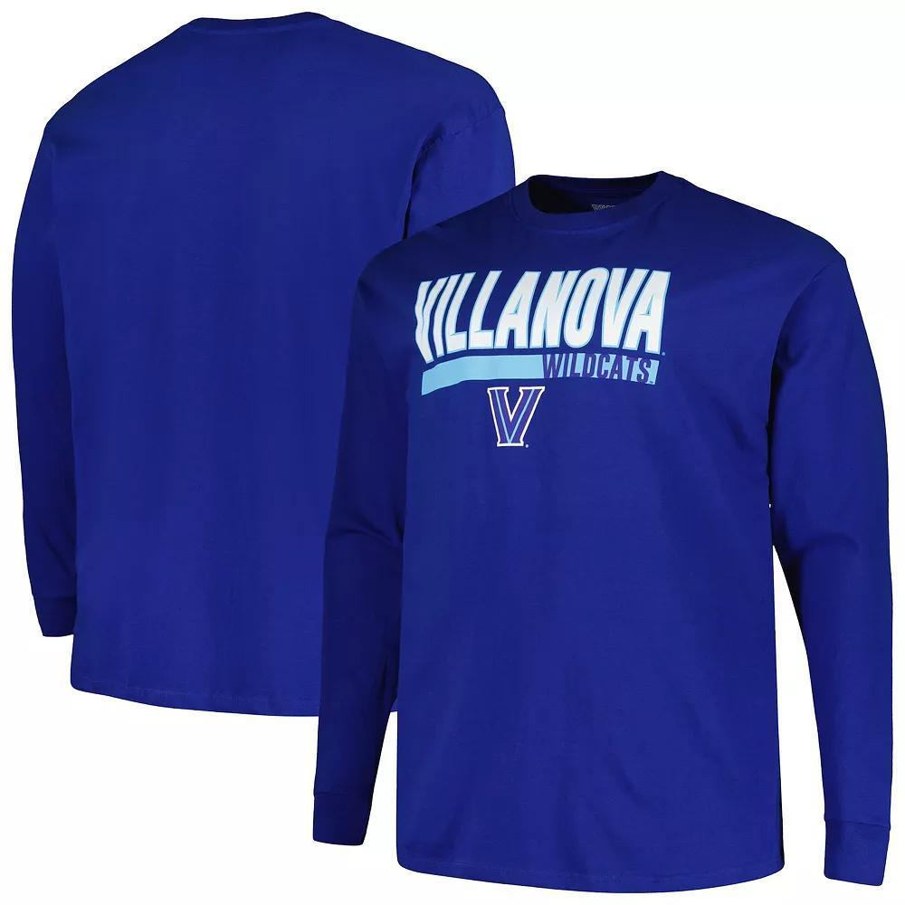 Men's Profile Royal Villanova Wildcats Big & Tall Two-Hit Long Sleeve T-Shirt,  Product Image