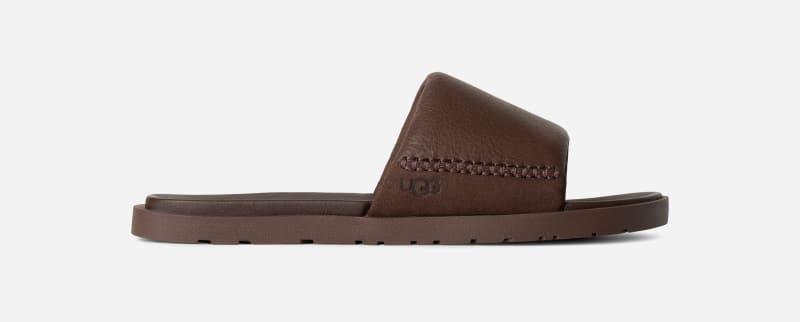 UGG Mens Seaside II Slide Leather/Suede Sandals Product Image
