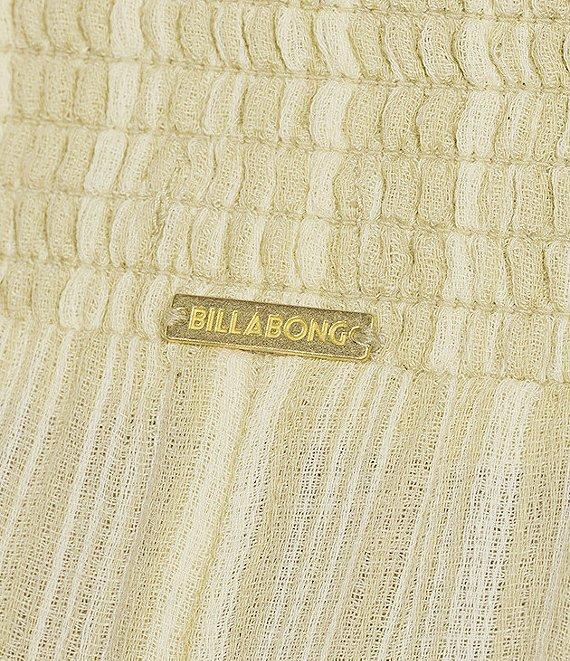 Billabong New Waves High Rise Smocked Striped Pants Product Image