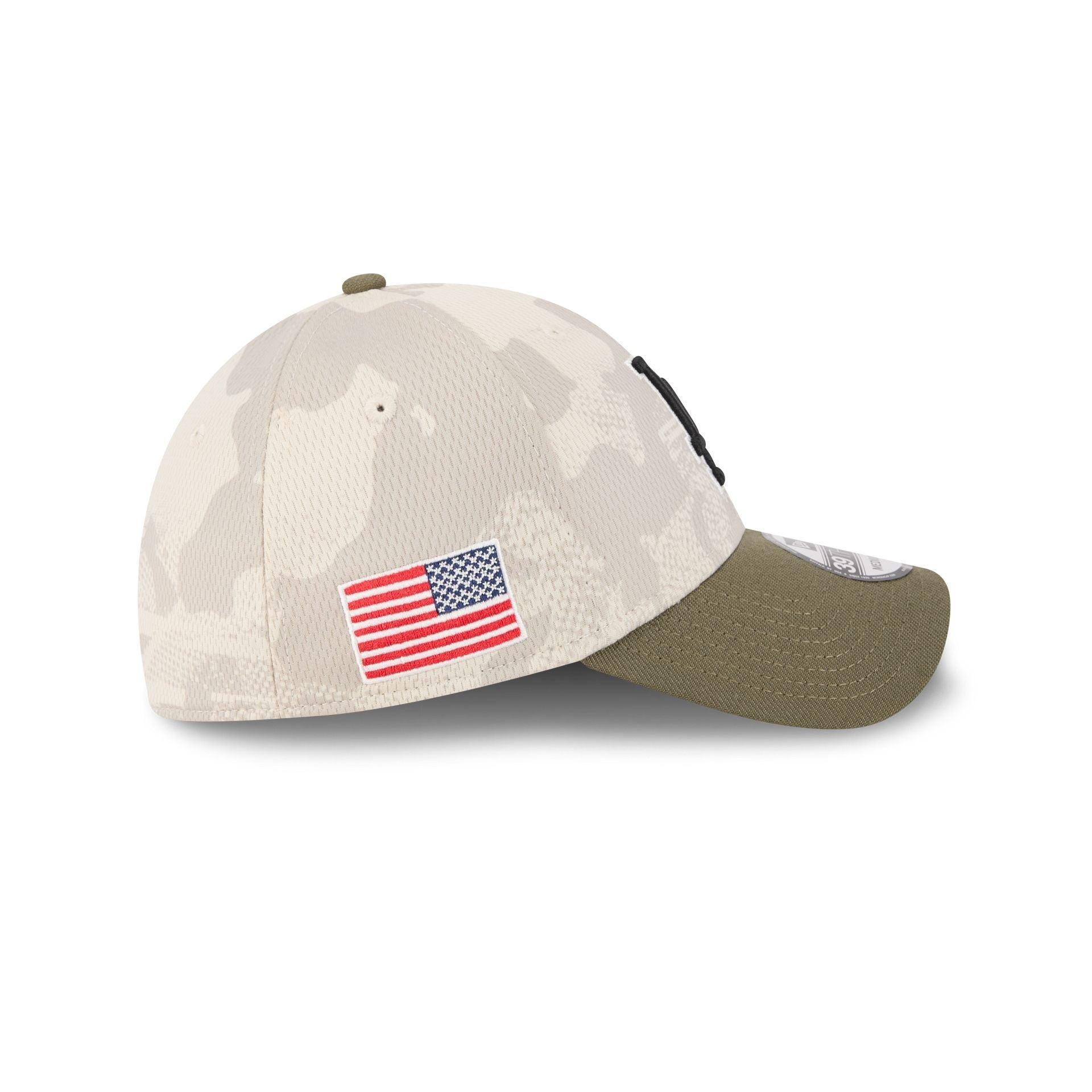 Los Angeles Dodgers Armed Forces Day 2025 39THIRTY Stretch Fit Hat Male Product Image