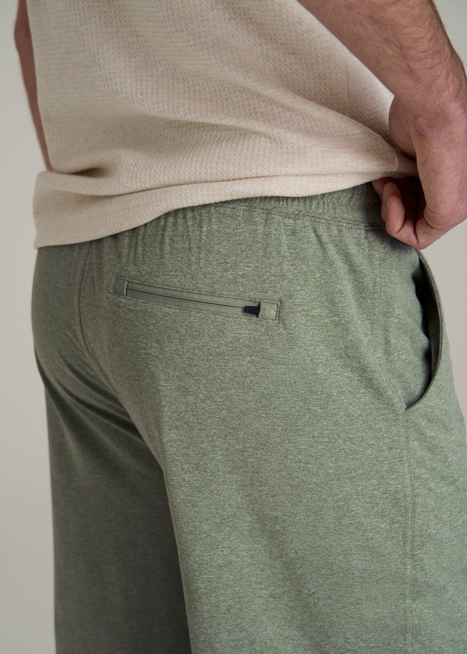 Weekender Stretch Lounge Shorts for Tall Men in Dark Seagrass Mix Product Image