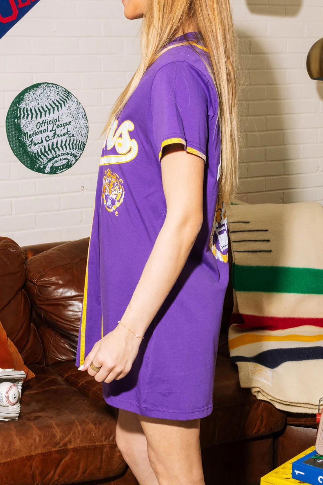 LSU Baseball Jersey Dress Product Image