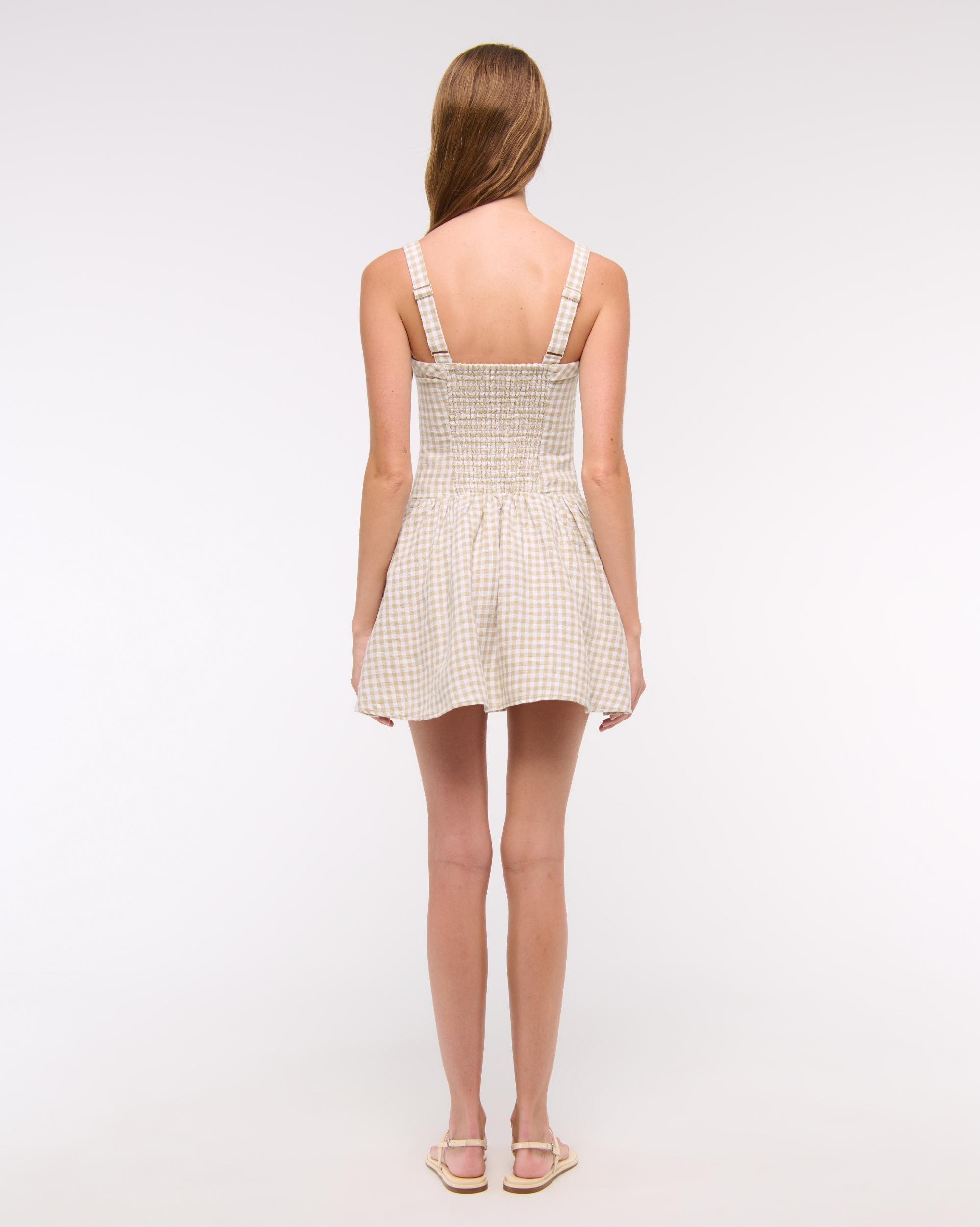 Premium Linen Drop-Waist Skort Product Image