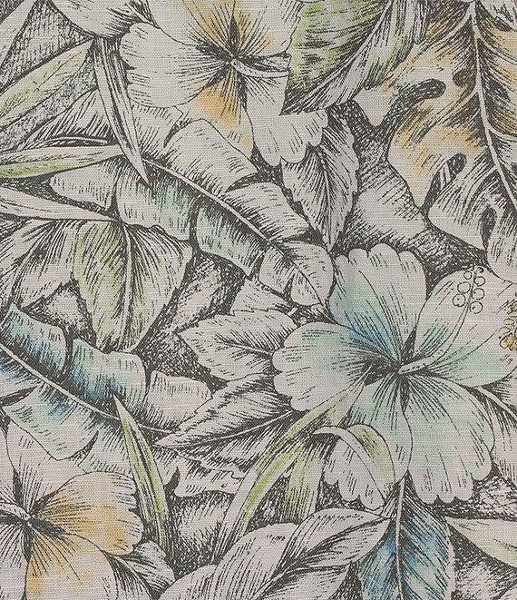 Caribbean Big & Tall Fancy Turtle Print Linen Short Sleeve Woven Shirt Product Image