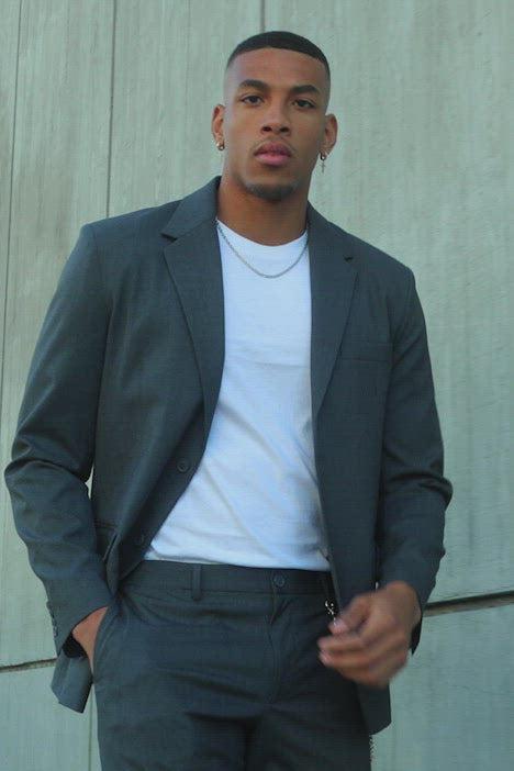 The Modern Stretch Slim Trouser - Charcoal Product Image