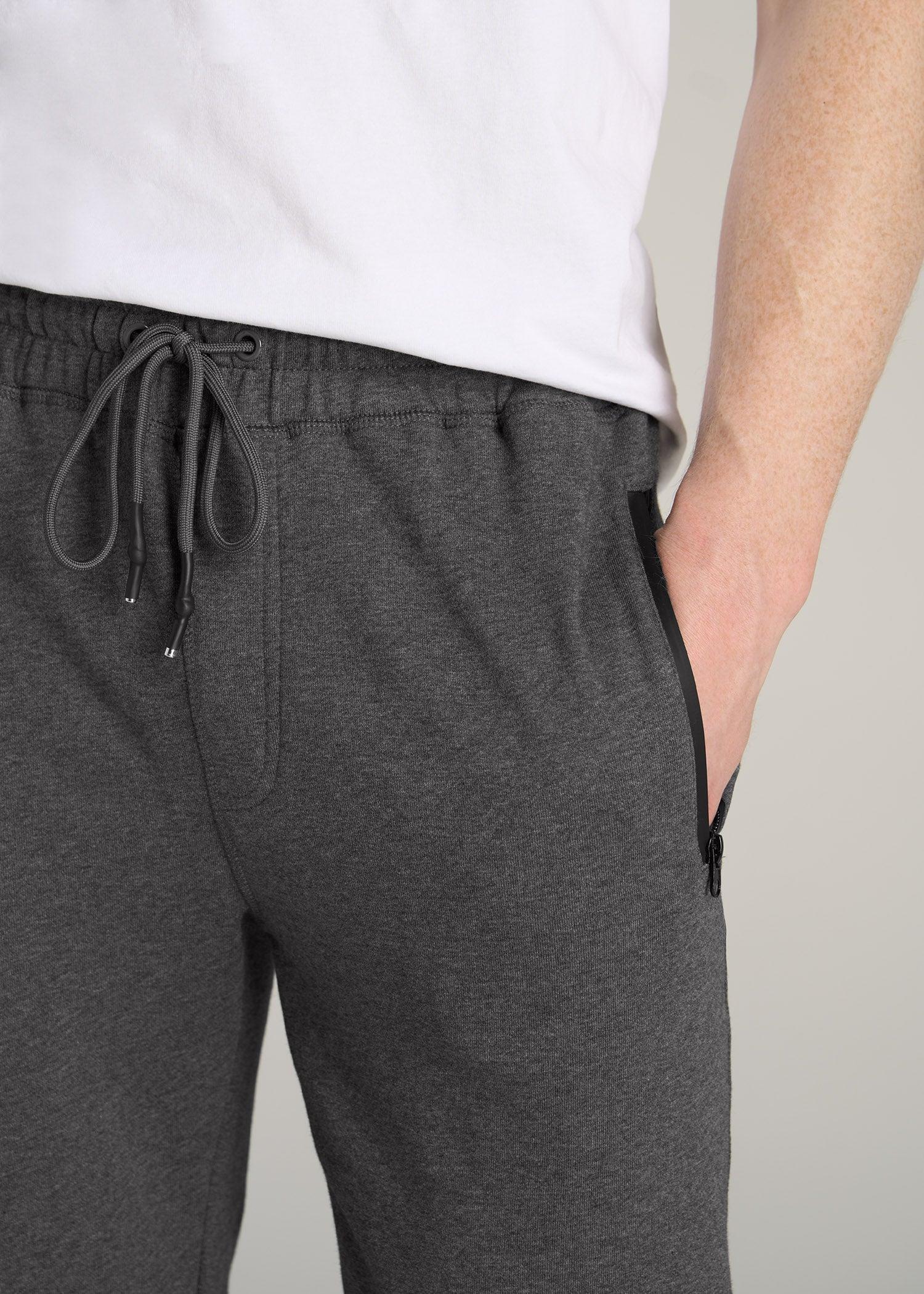 Wearever French Terry Joggers for Tall Men in Charcoal Mix Male Product Image