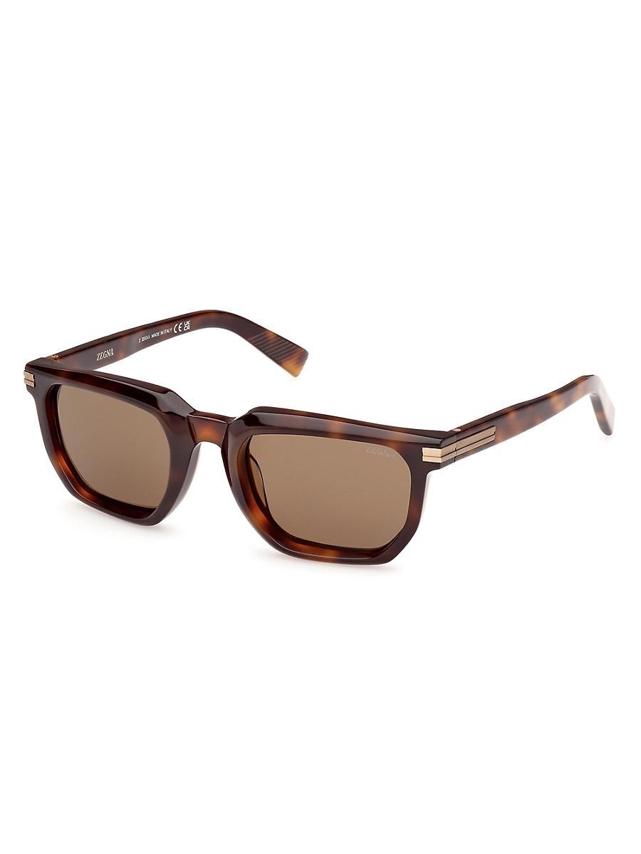 Mens 54MM Rectangular Sunglasses Product Image
