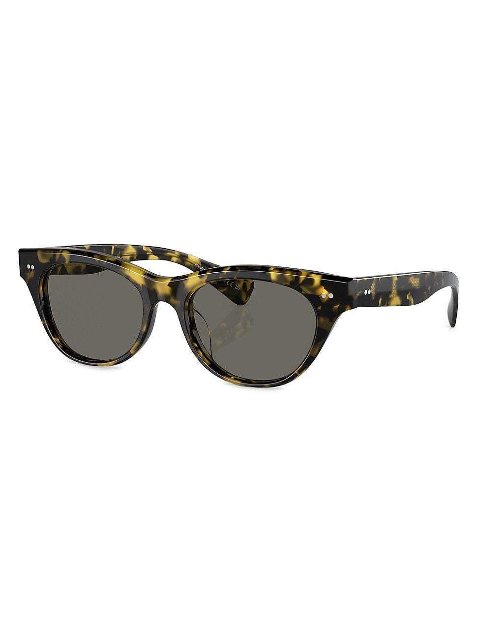 Avelin Havana Acetate Butterfly Sunglasses Product Image