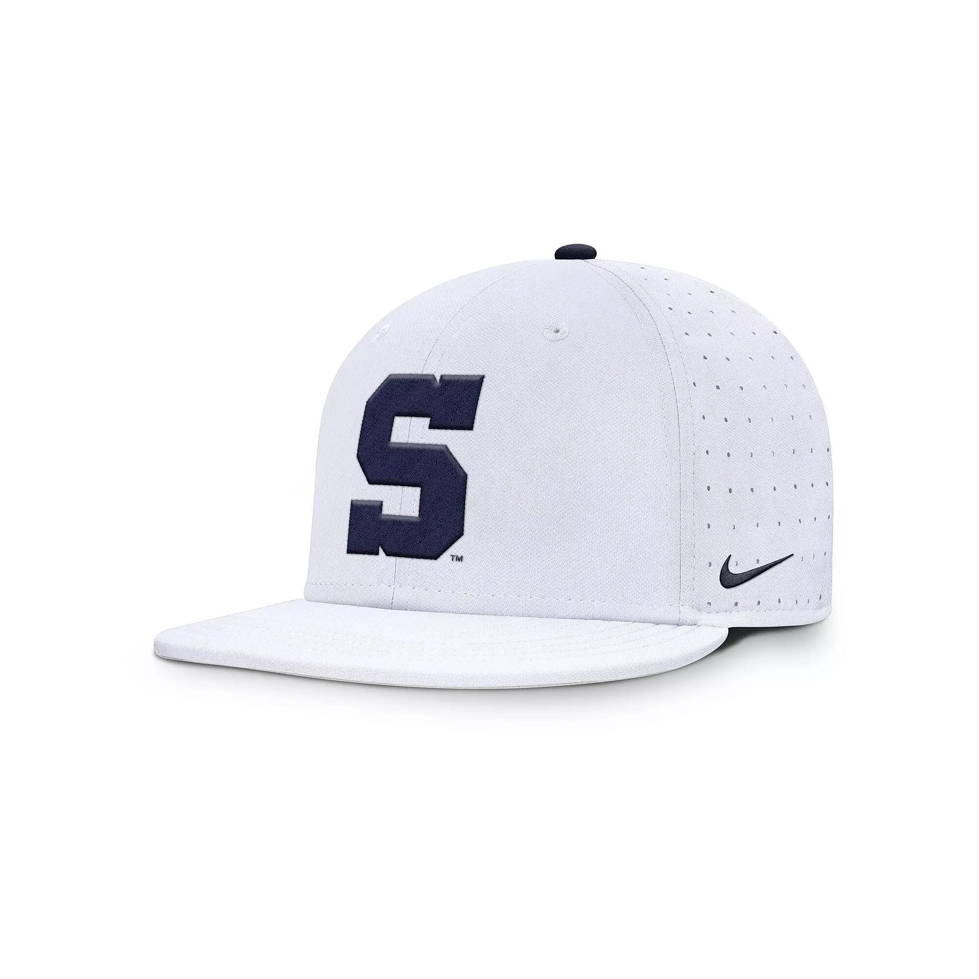 Men's Nike White Penn State Nittany Lions On-Field Dugout True Performance Fitted Hat, Size: 7 5/8 Product Image