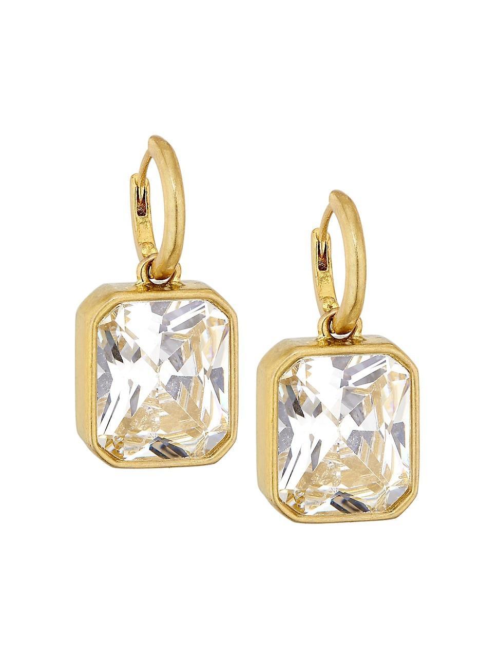 Womens Gem Palace Raj Goldtone & Cubic Zirconia Drop Earrings Product Image