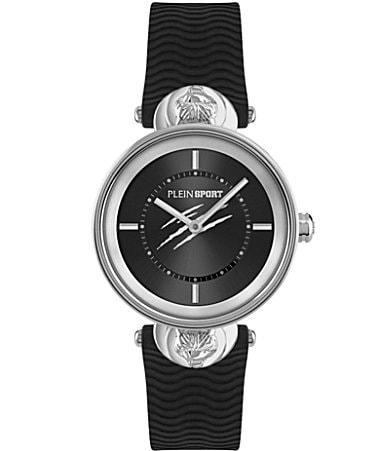 Philipp Plein Womens Supernova Analog Black Silicone Strap Watch Product Image