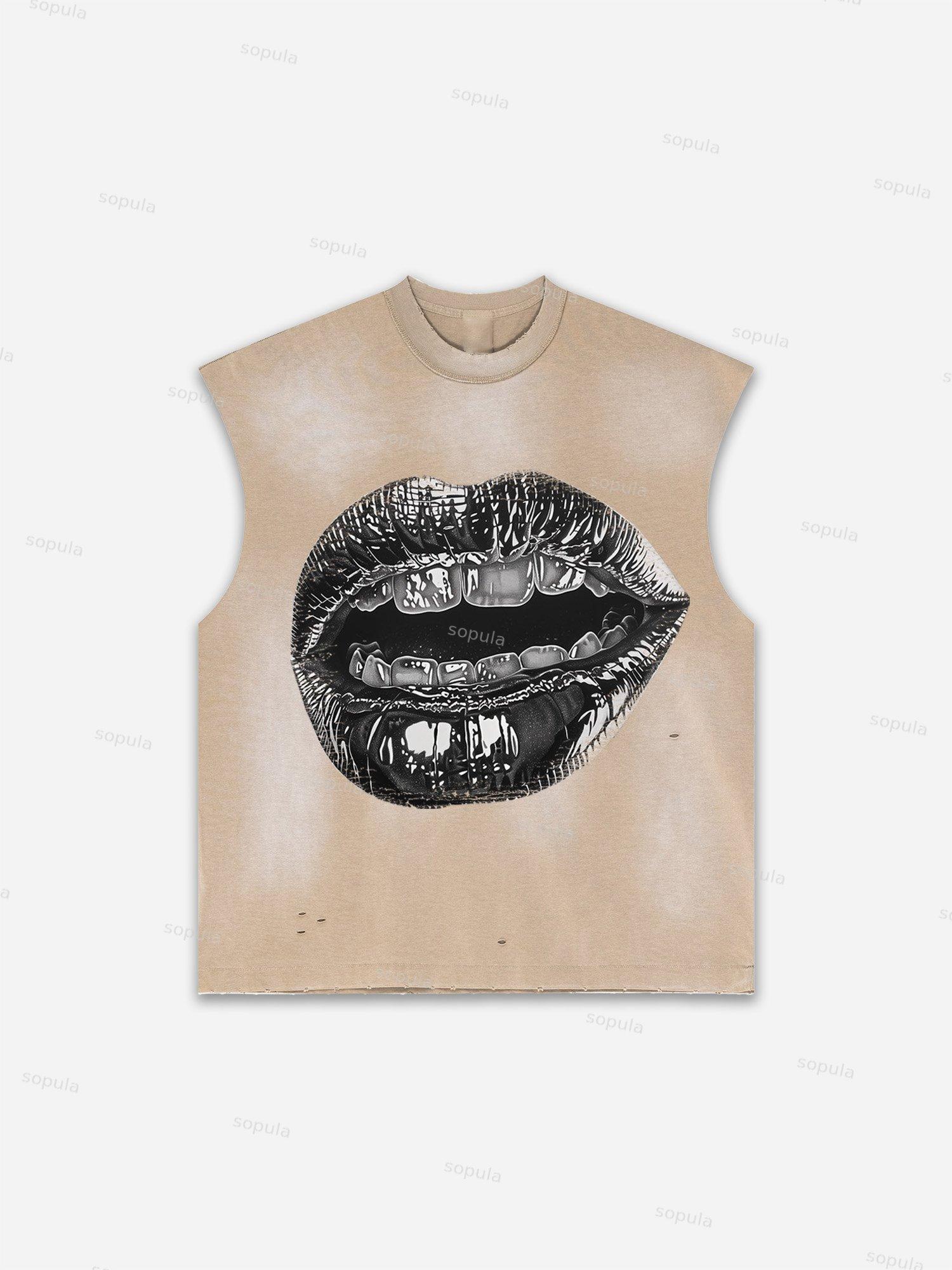 Men's Washed Saint Graphic Child Of God Print Tank Top Product Image