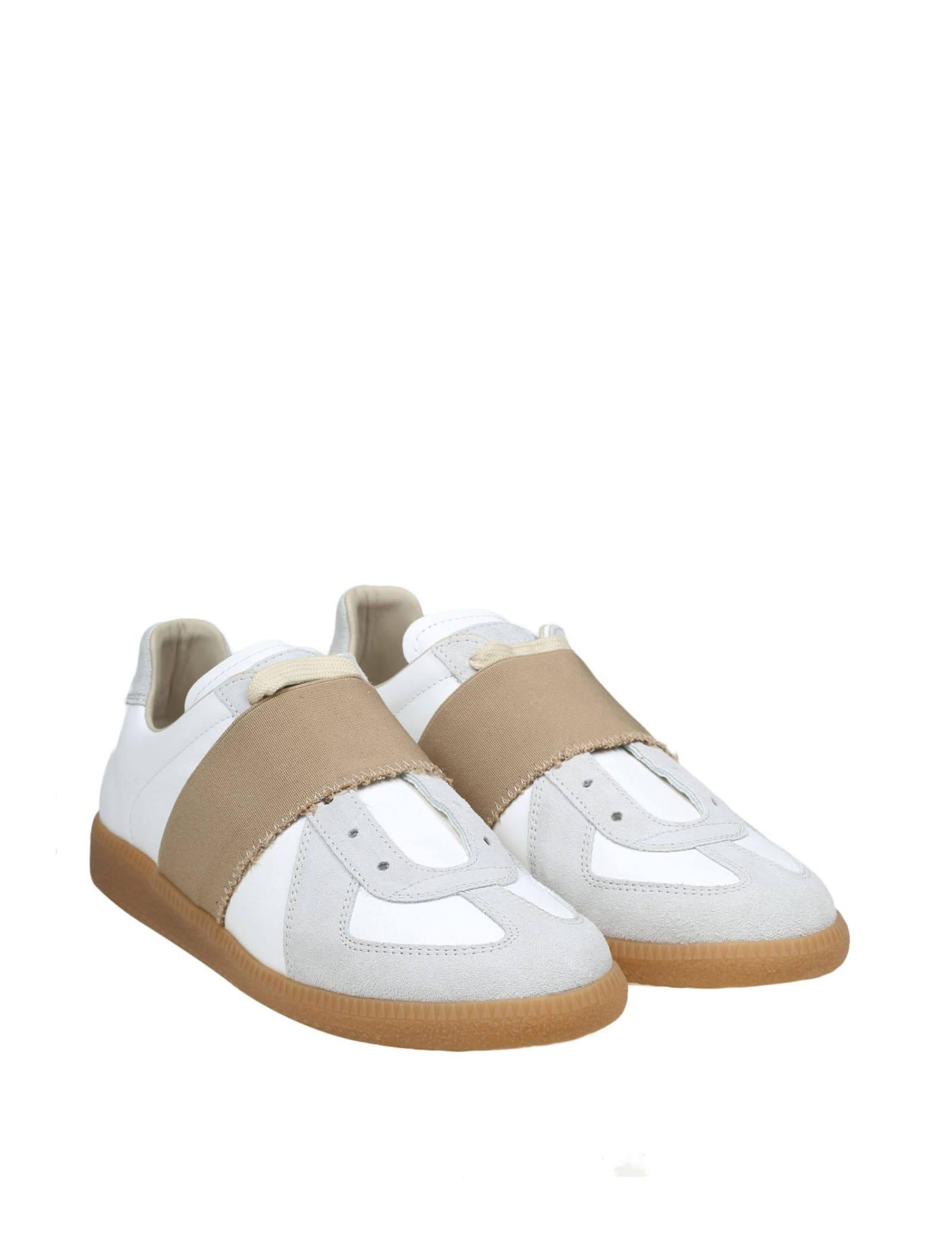 Replica Elastic Band Sneakers Shoes In White Product Image