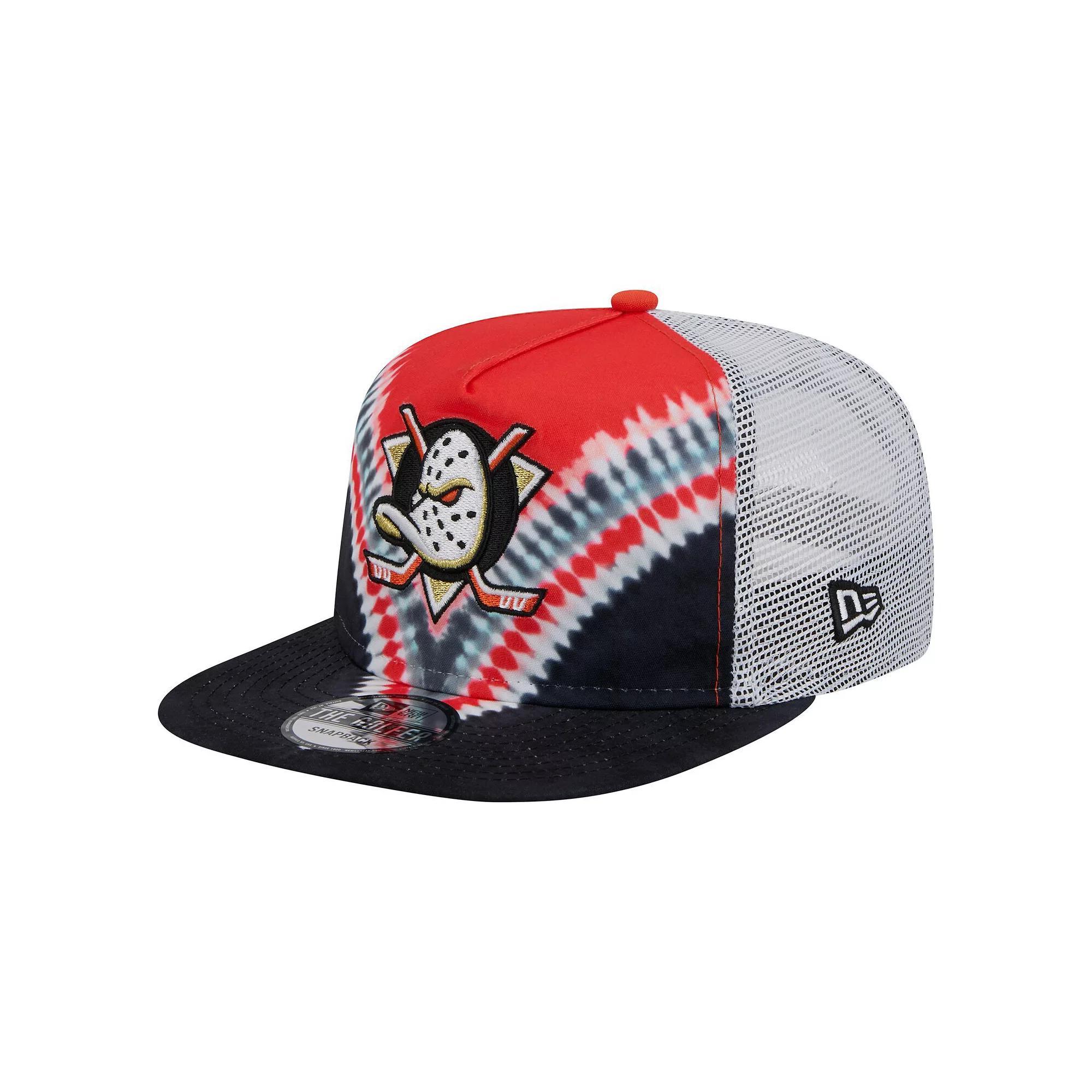 Men's New Era  Navy/Red Florida Panthers Throwback V-Dye Adjustable Golfer Hat, Pnt Blue Product Image