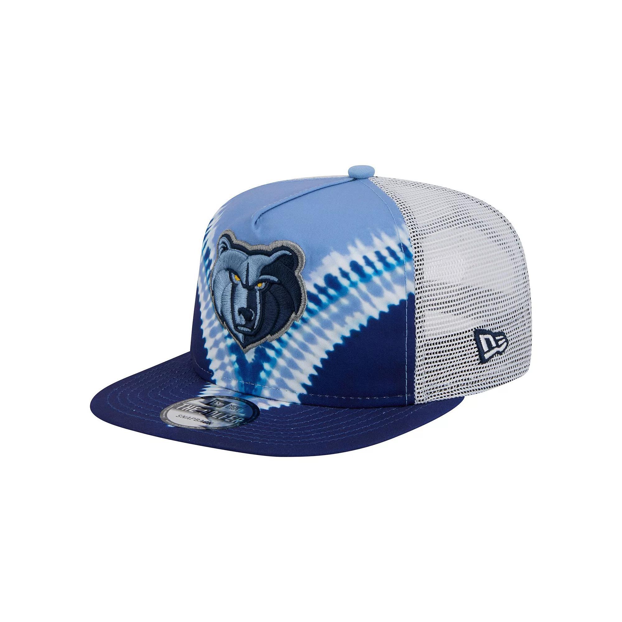 Men's New Era Navy/Light Blue Memphis Grizzlies Throwback Dye Golfer Snapback Hat, Grz Blue Product Image