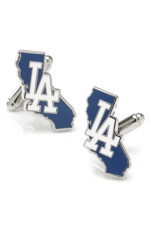 Mens Cuff Links, Inc. LA Dodgers State Shaped Cuff Links Product Image