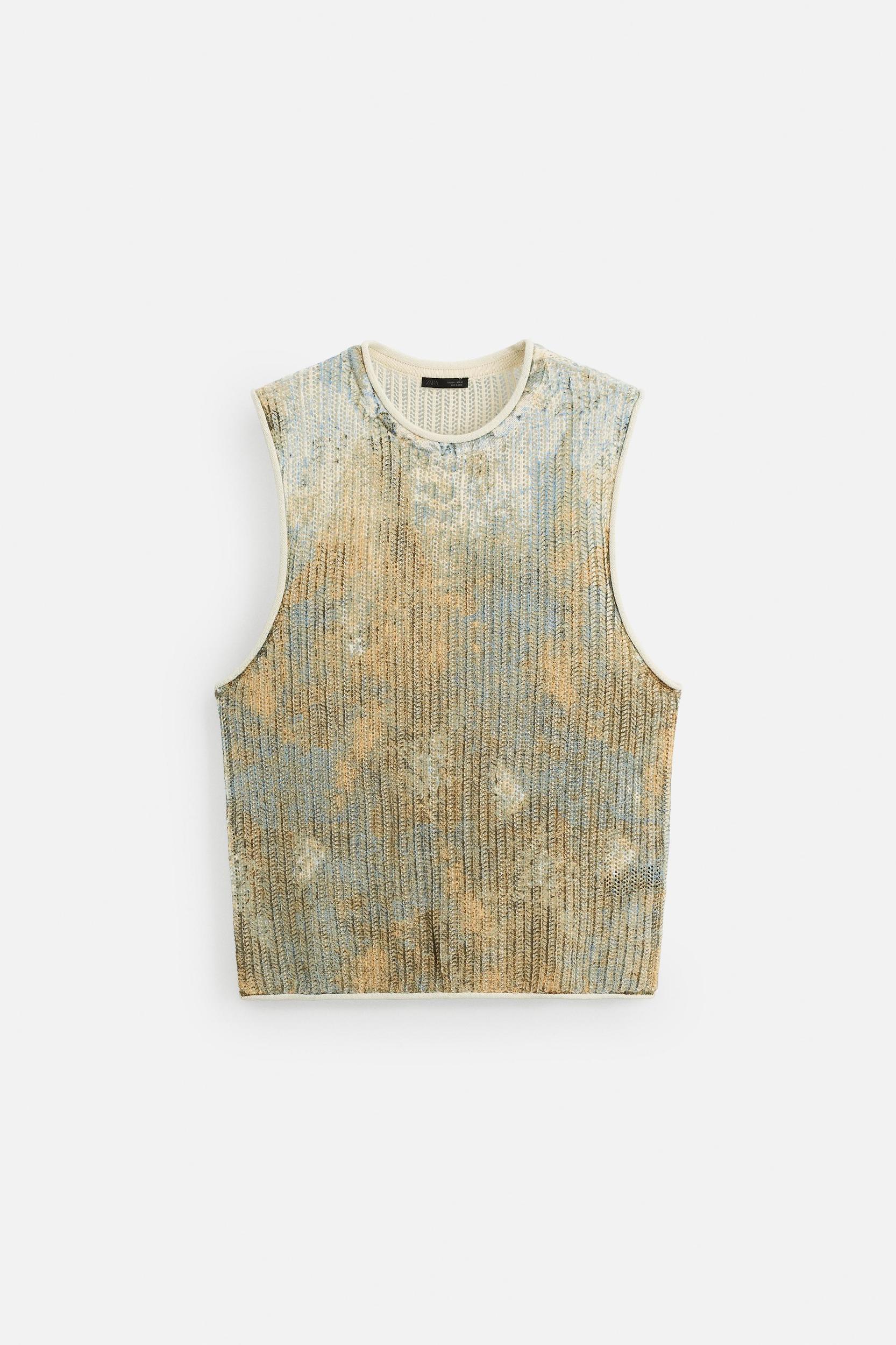 ABSTRACT PRINT KNIT TANK TOP Product Image