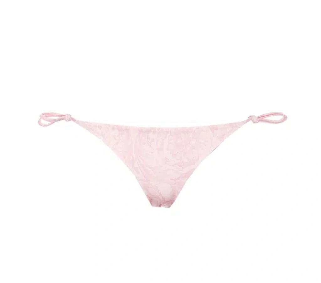 VERSACE Barocco Print Swim Slip In Pink Product Image