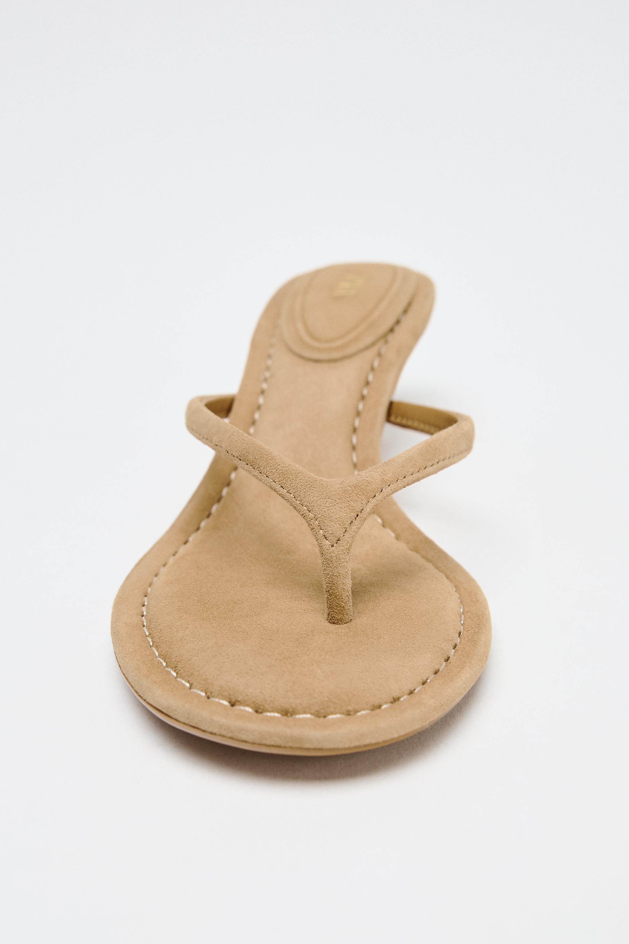 SUEDE HEELED SANDALS Product Image