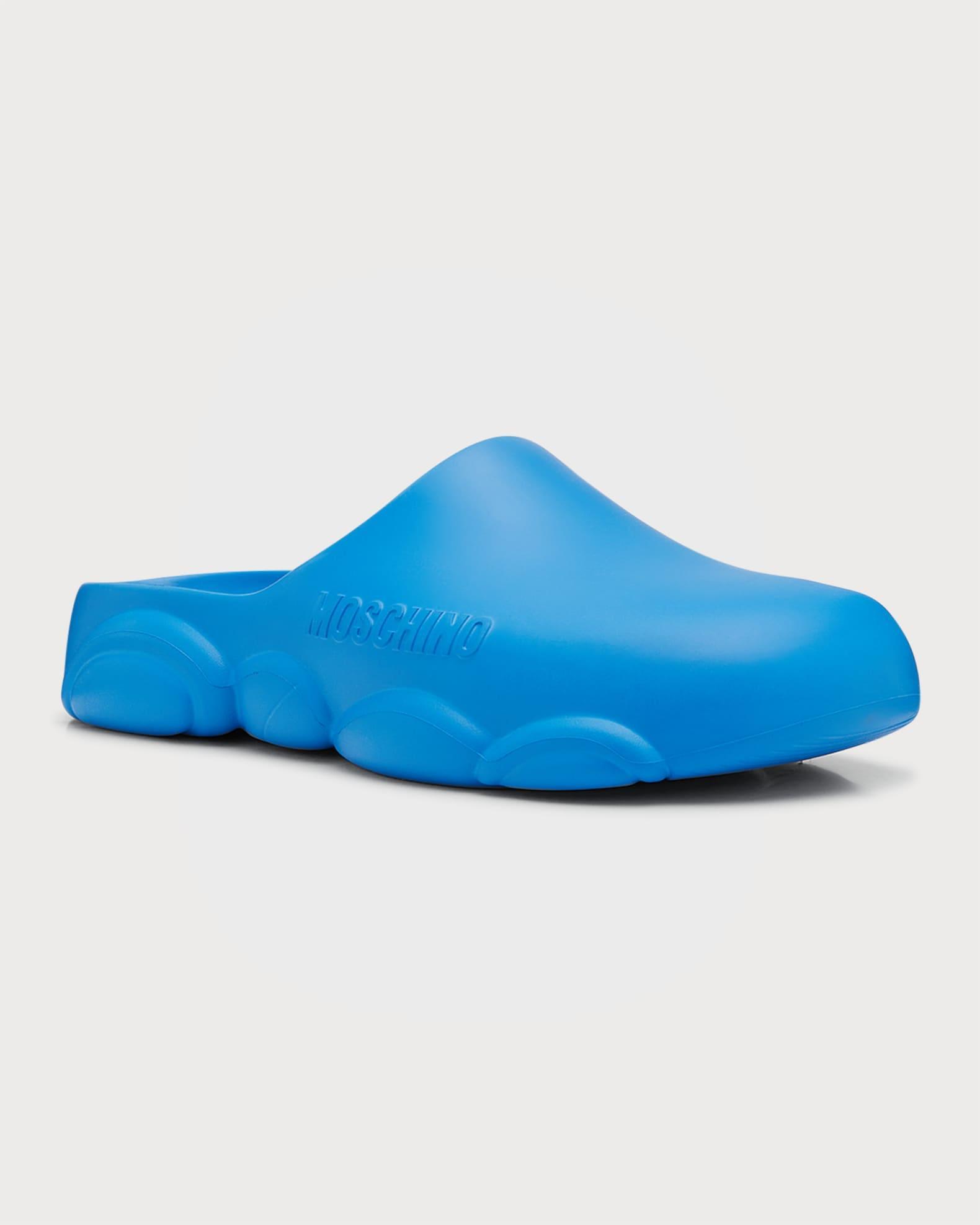 Men's Bubble Teddy Rubber Slides Product Image